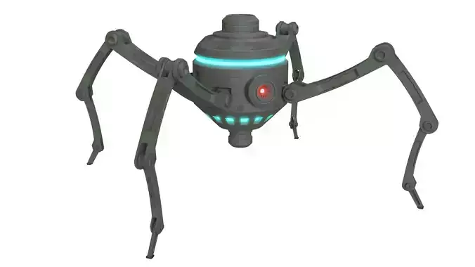 A240N Sentry Droid Low-poly 3D model