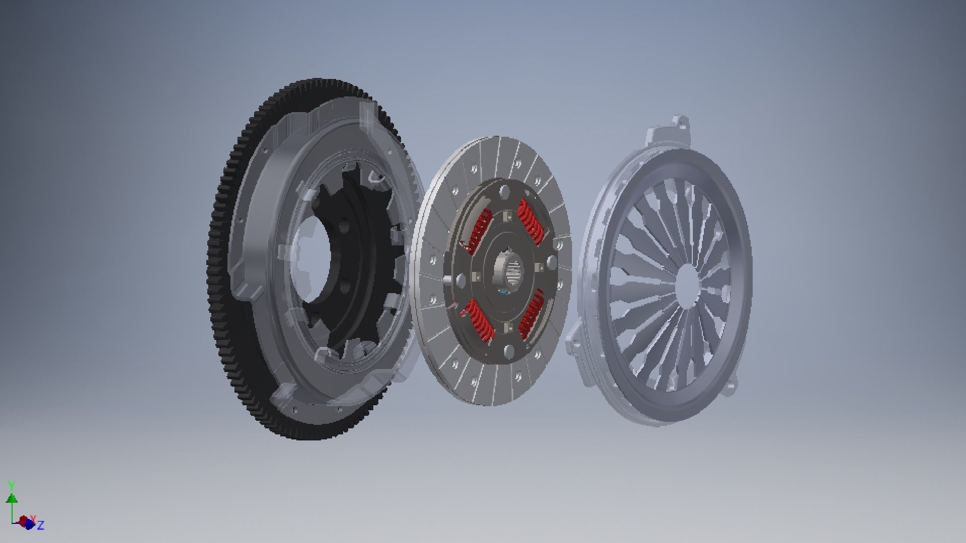 car clutch 3D model 3D model_4