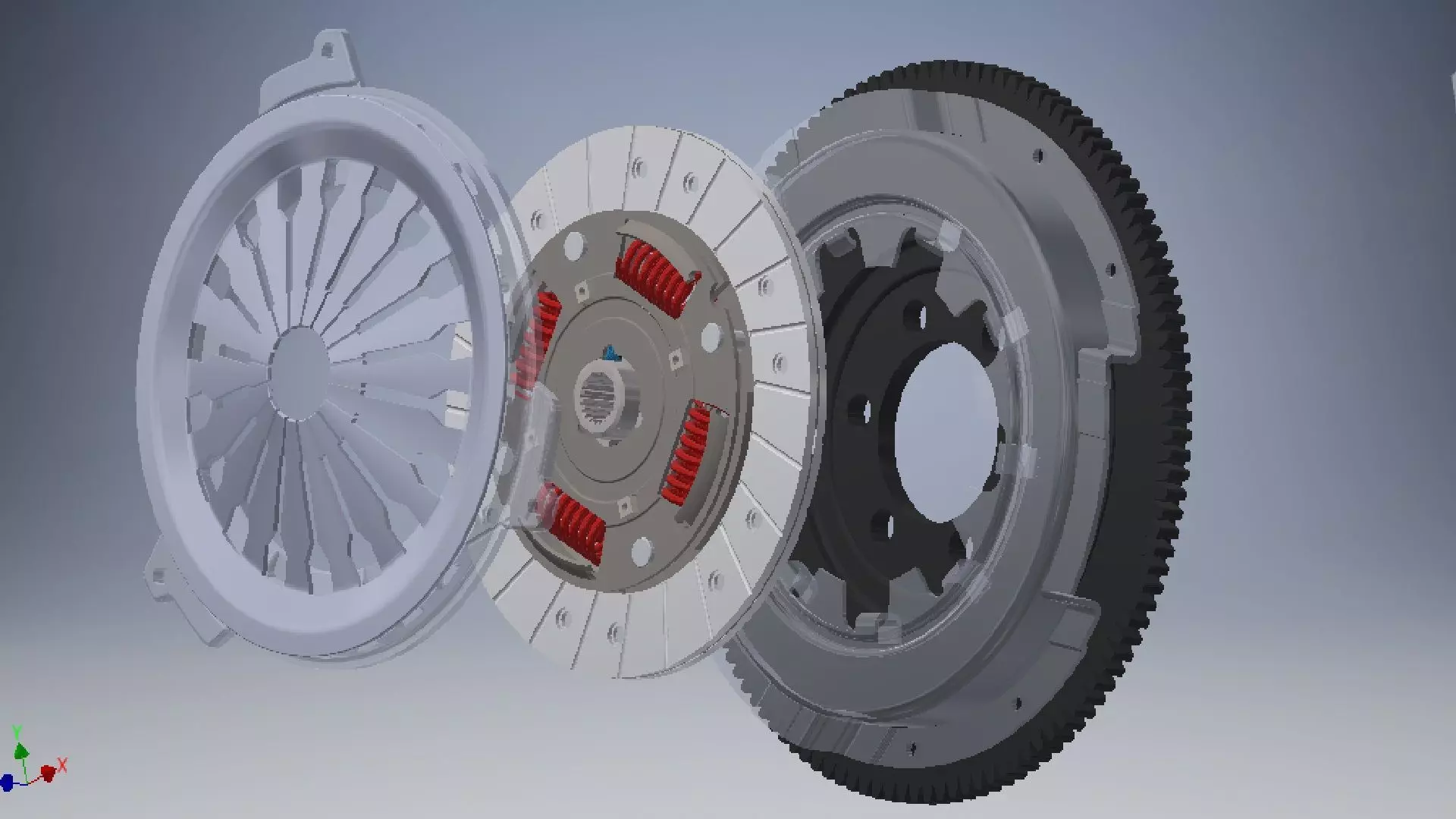 car clutch 3D model 3D model_0