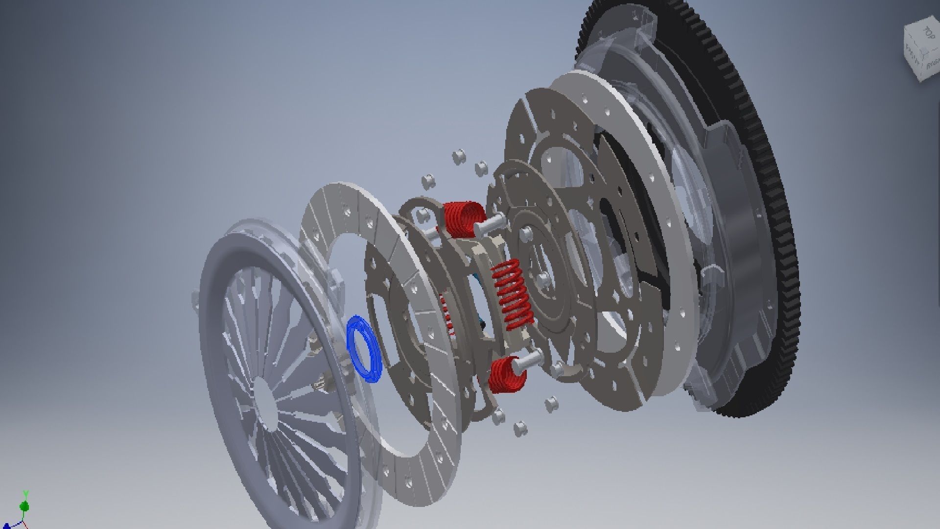 car clutch 3D model 3D model_5