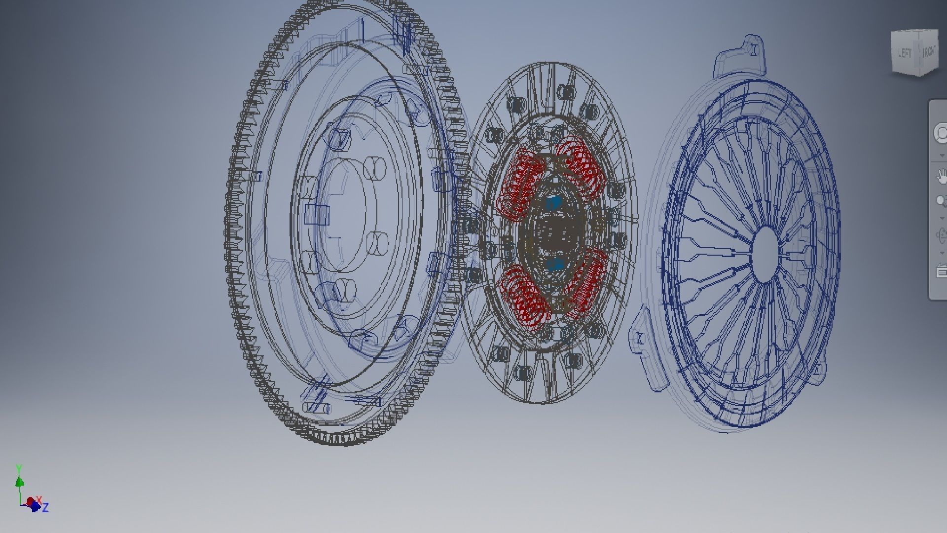 car clutch 3D model 3D model_9