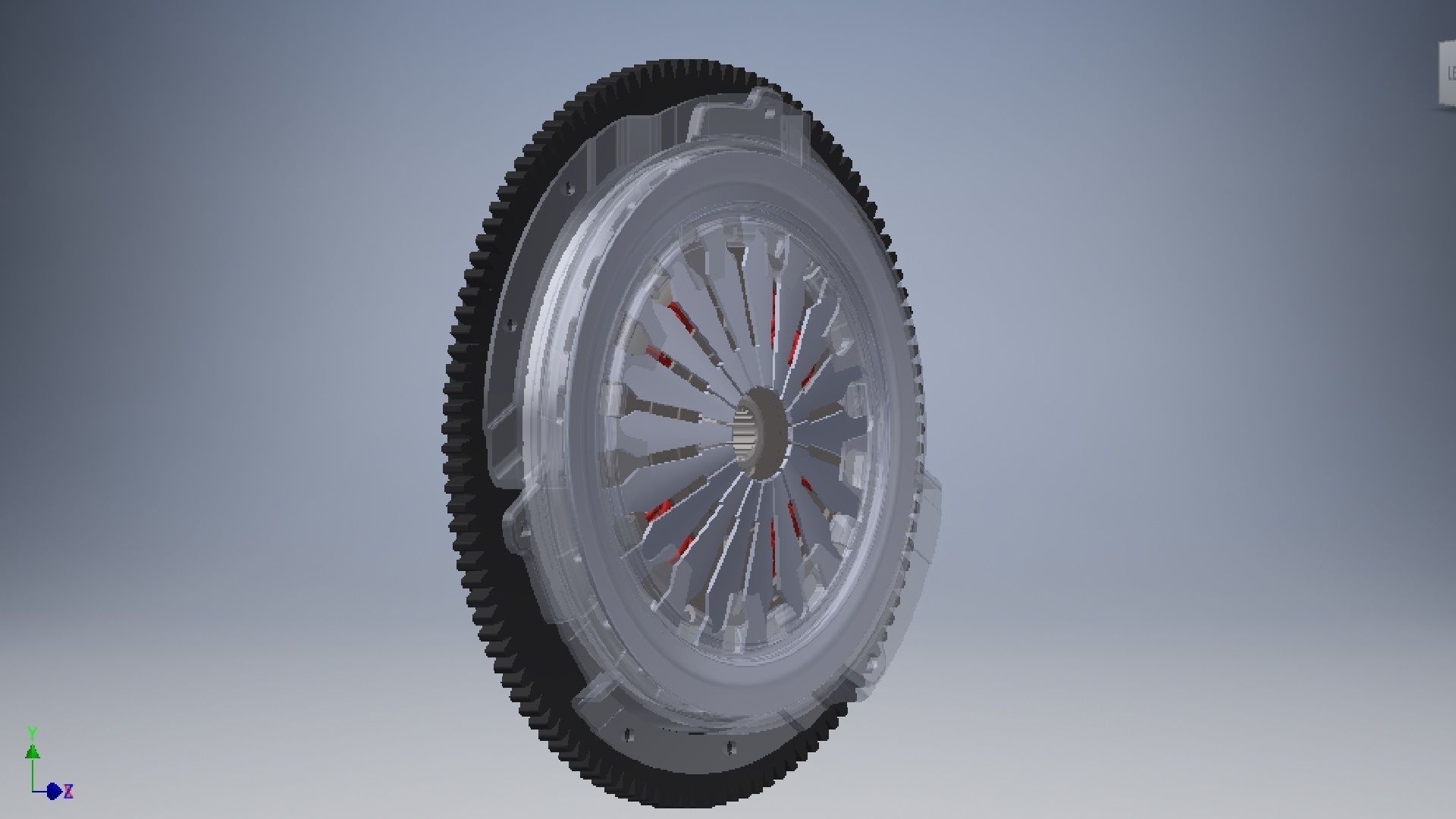 car clutch 3D model 3D model_3