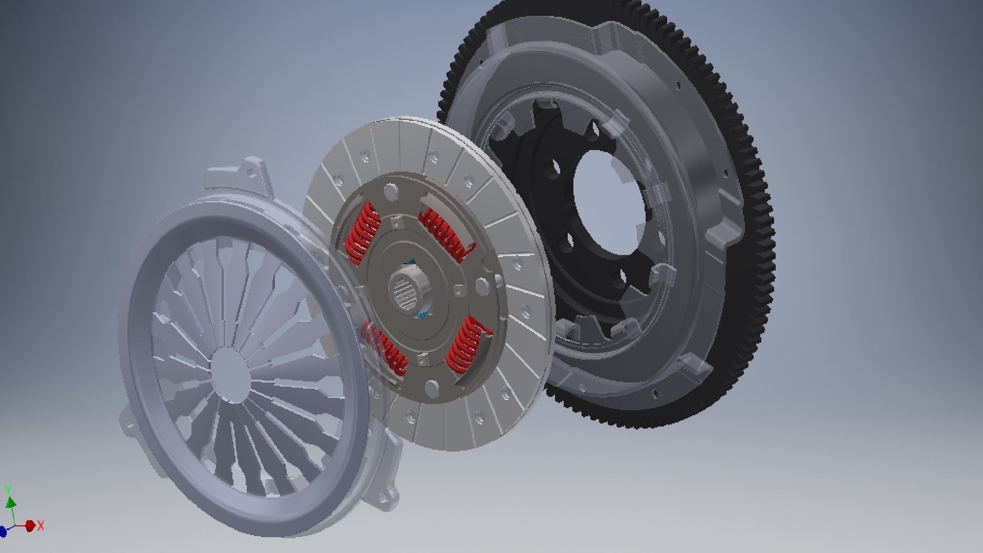 car clutch 3D model 3D model_8