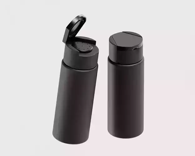 Powder bottle model Low-poly 3D model