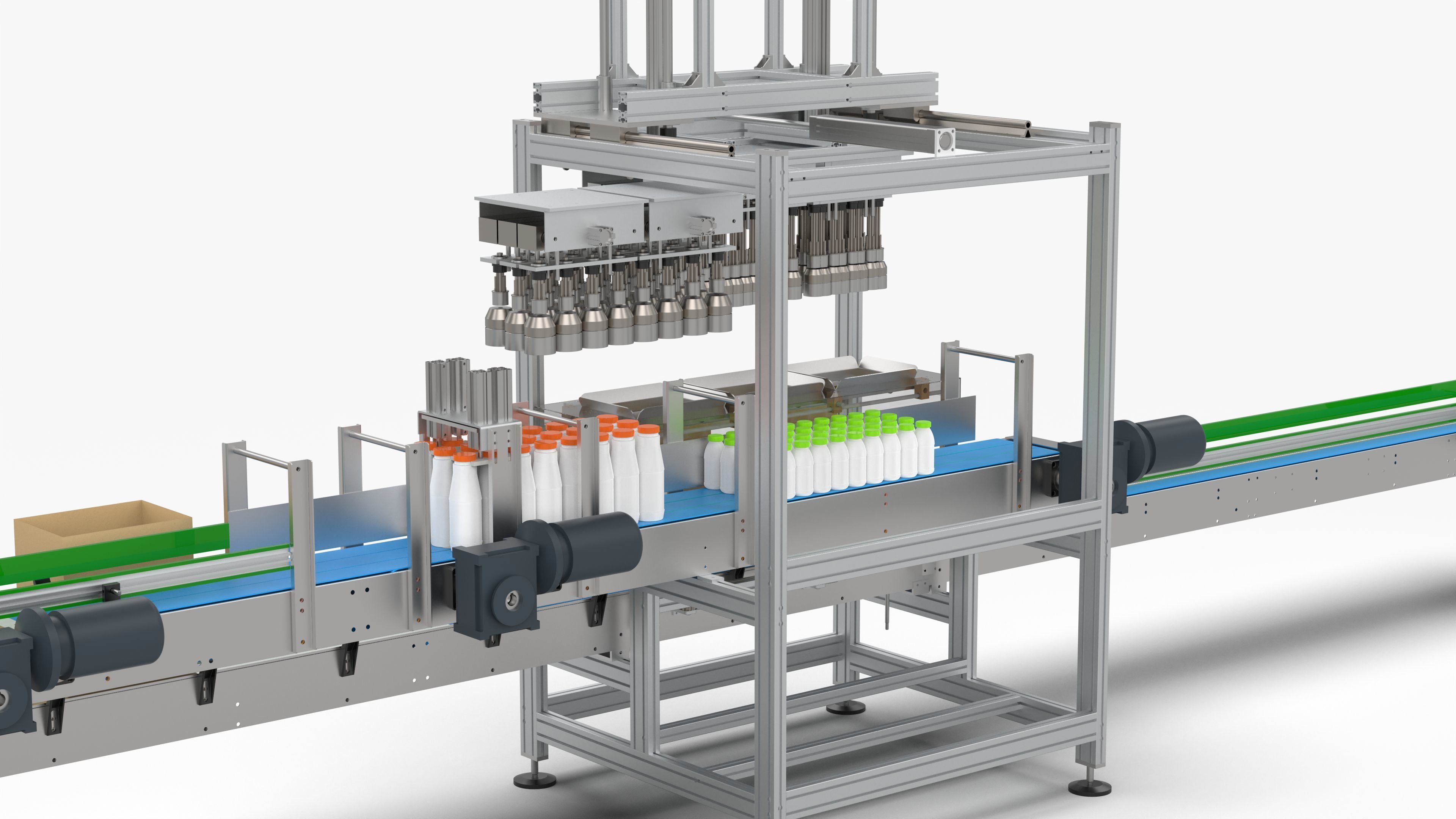 Fully Automatic Box Packing Machine 3D model_11