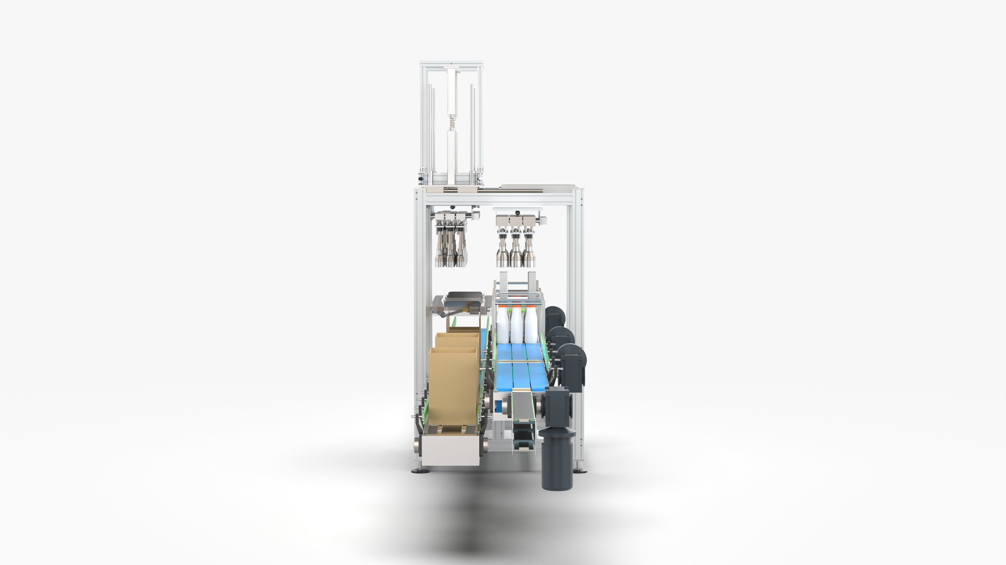 Fully Automatic Box Packing Machine 3D model_9