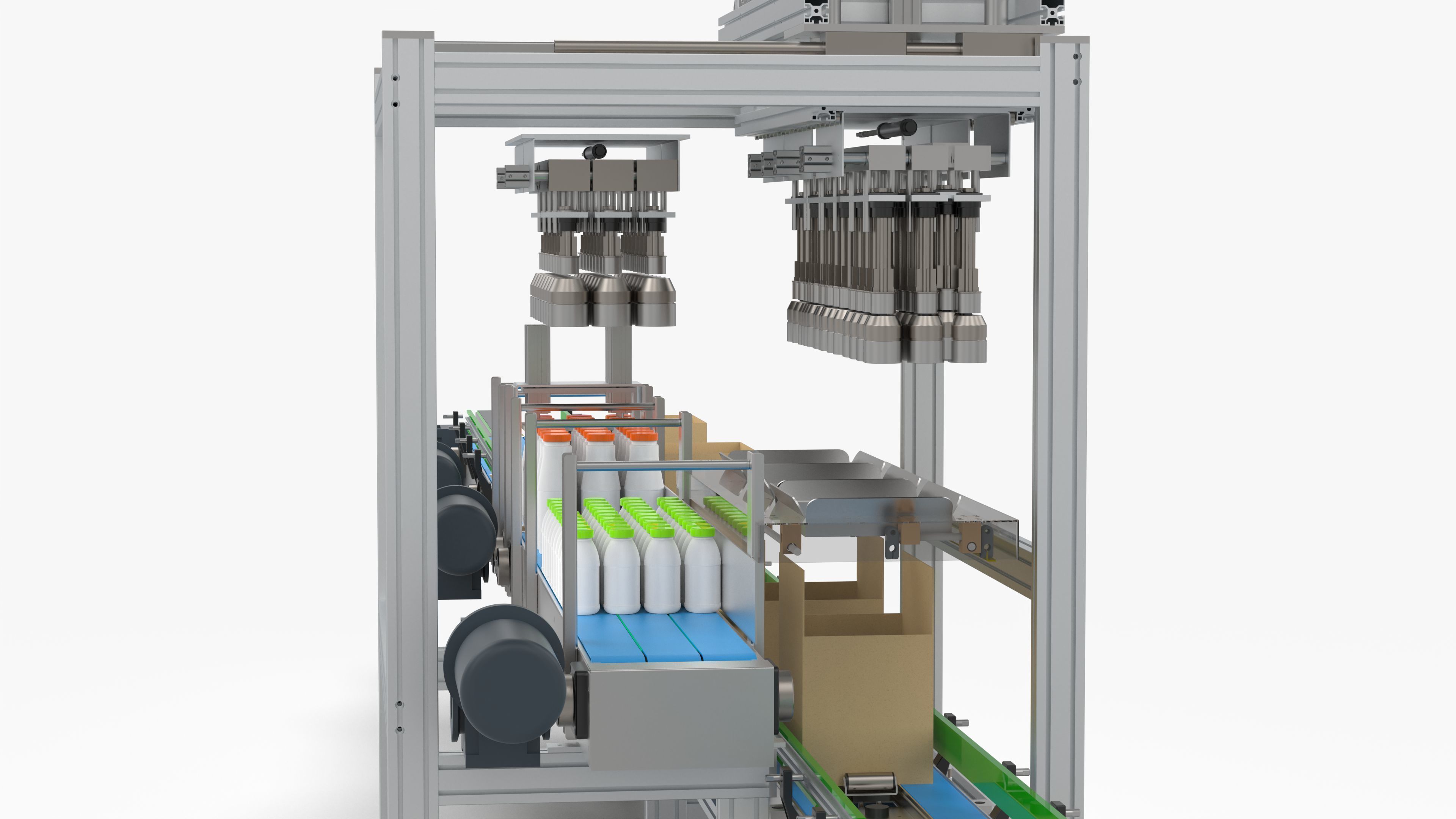 Fully Automatic Box Packing Machine 3D model_12