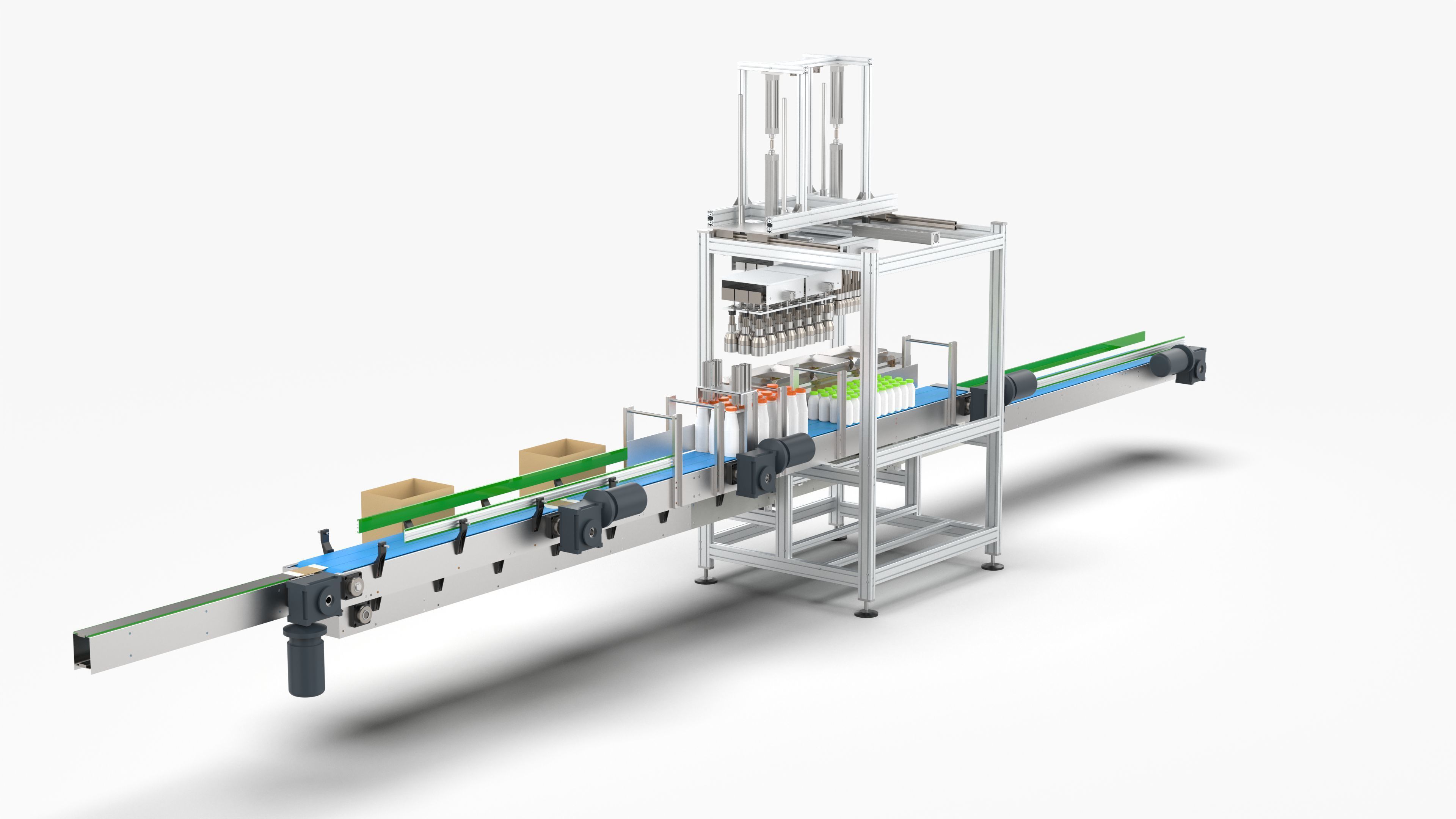 Fully Automatic Box Packing Machine 3D model_2