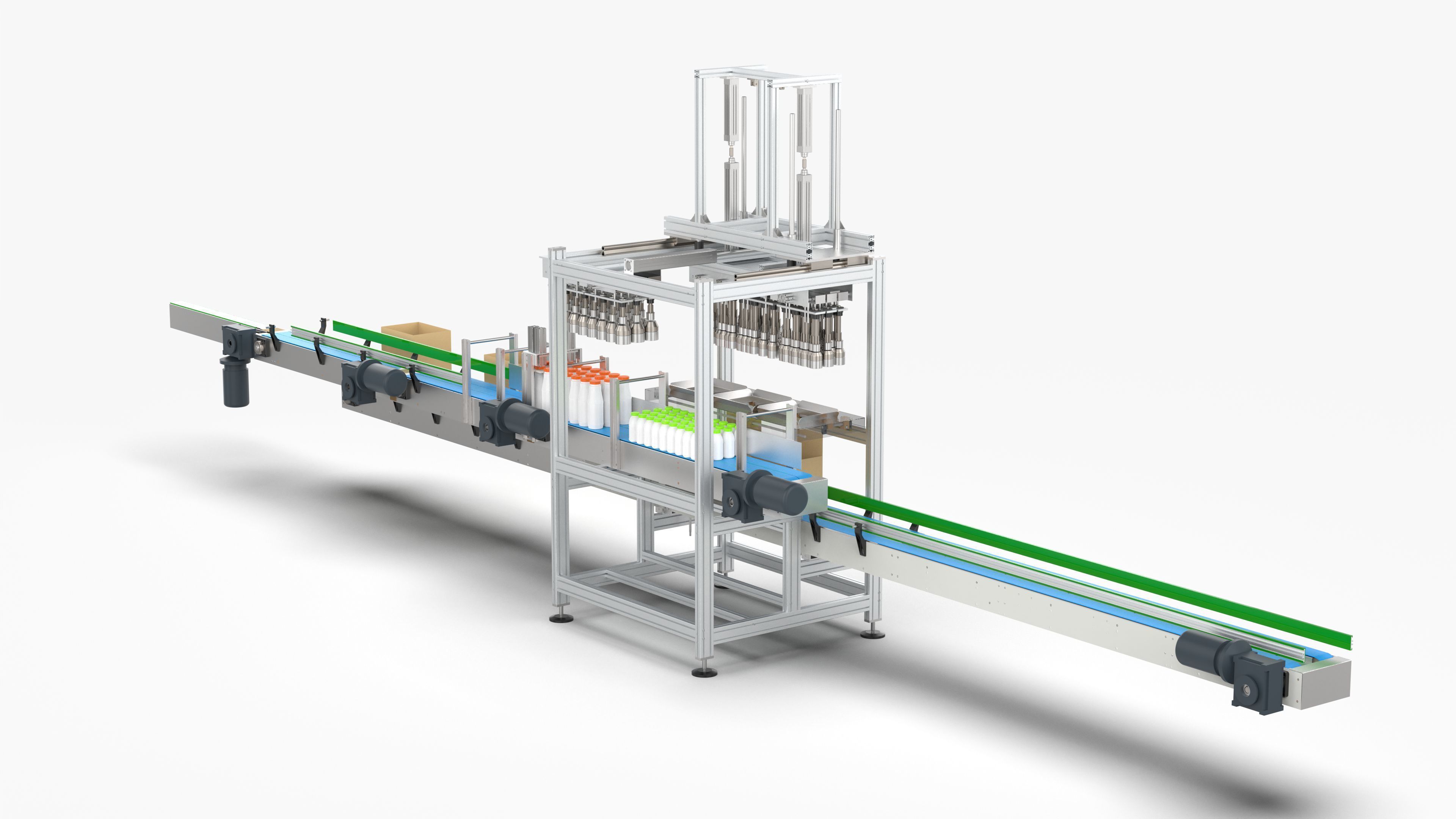 Fully Automatic Box Packing Machine 3D model_3