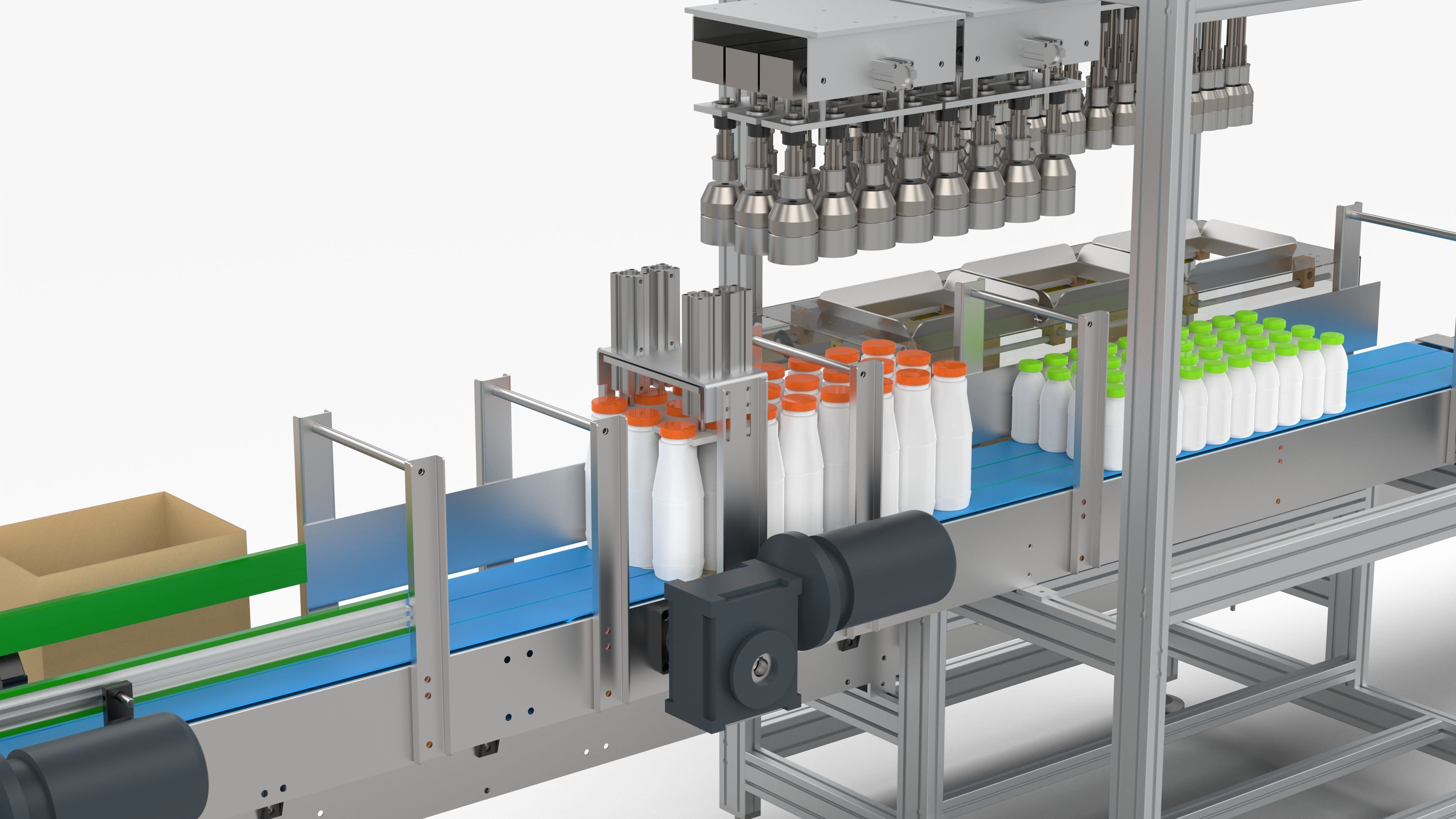 Fully Automatic Box Packing Machine 3D model_16