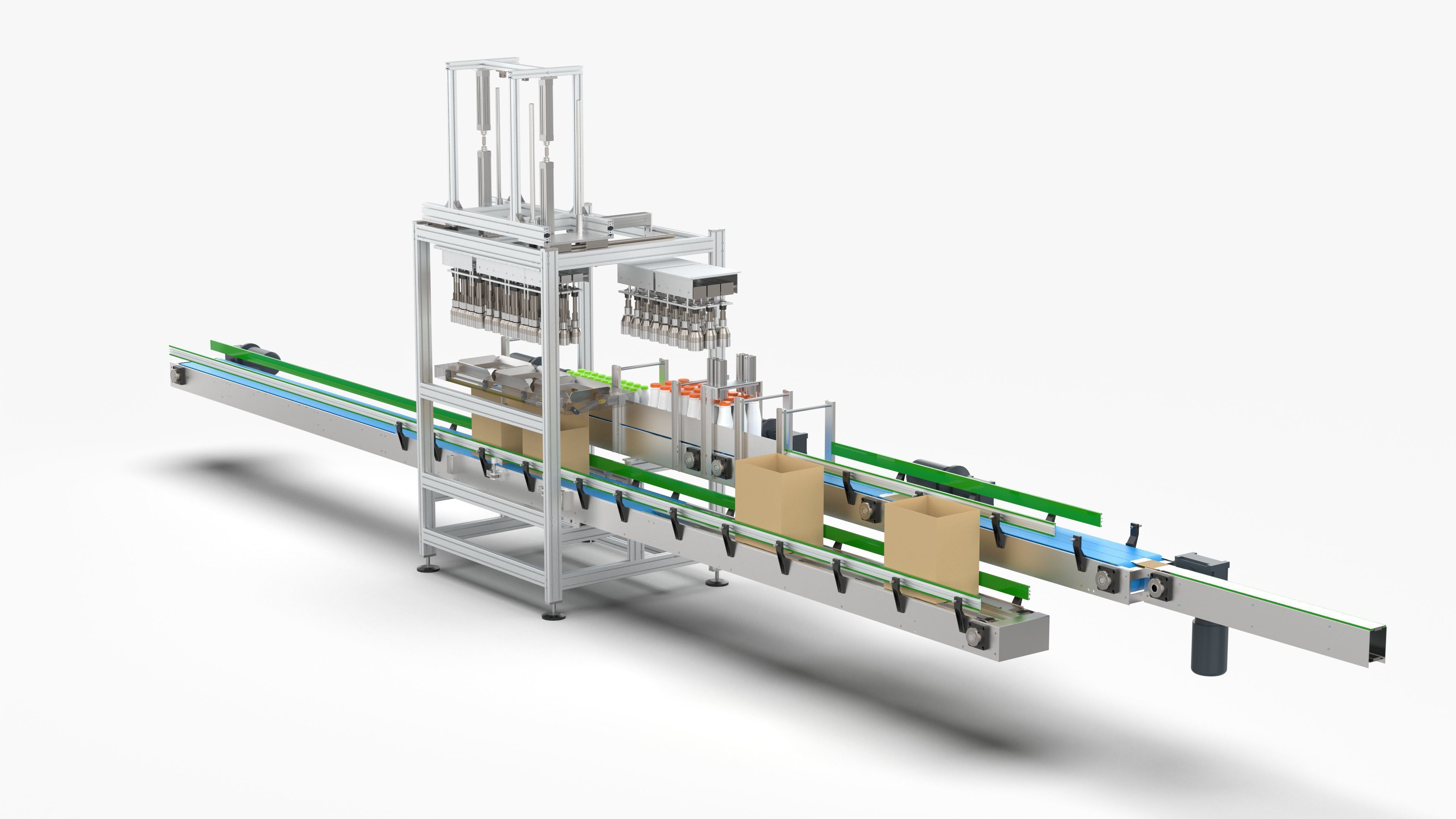 Fully Automatic Box Packing Machine 3D model_4