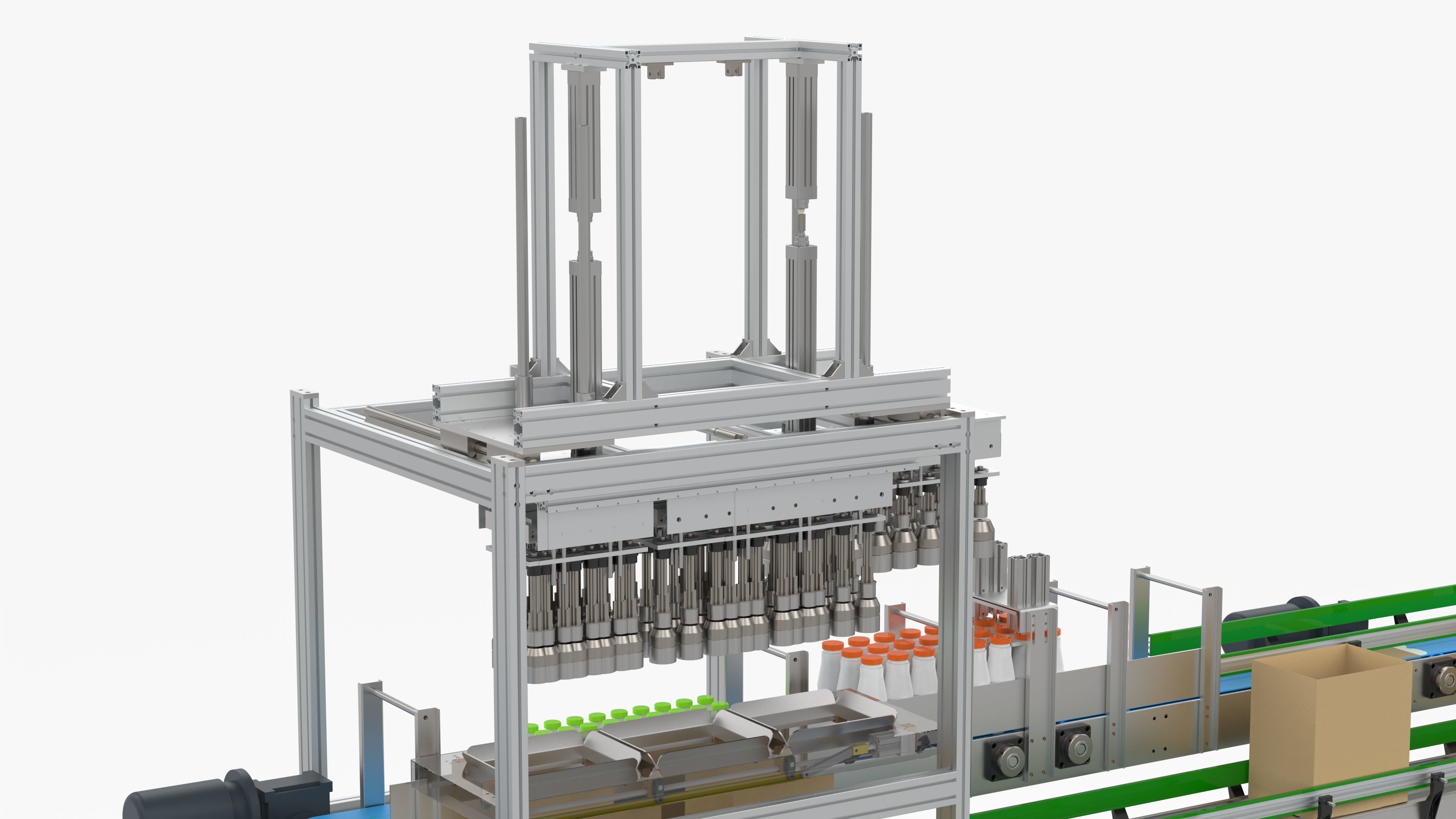 Fully Automatic Box Packing Machine 3D model_19