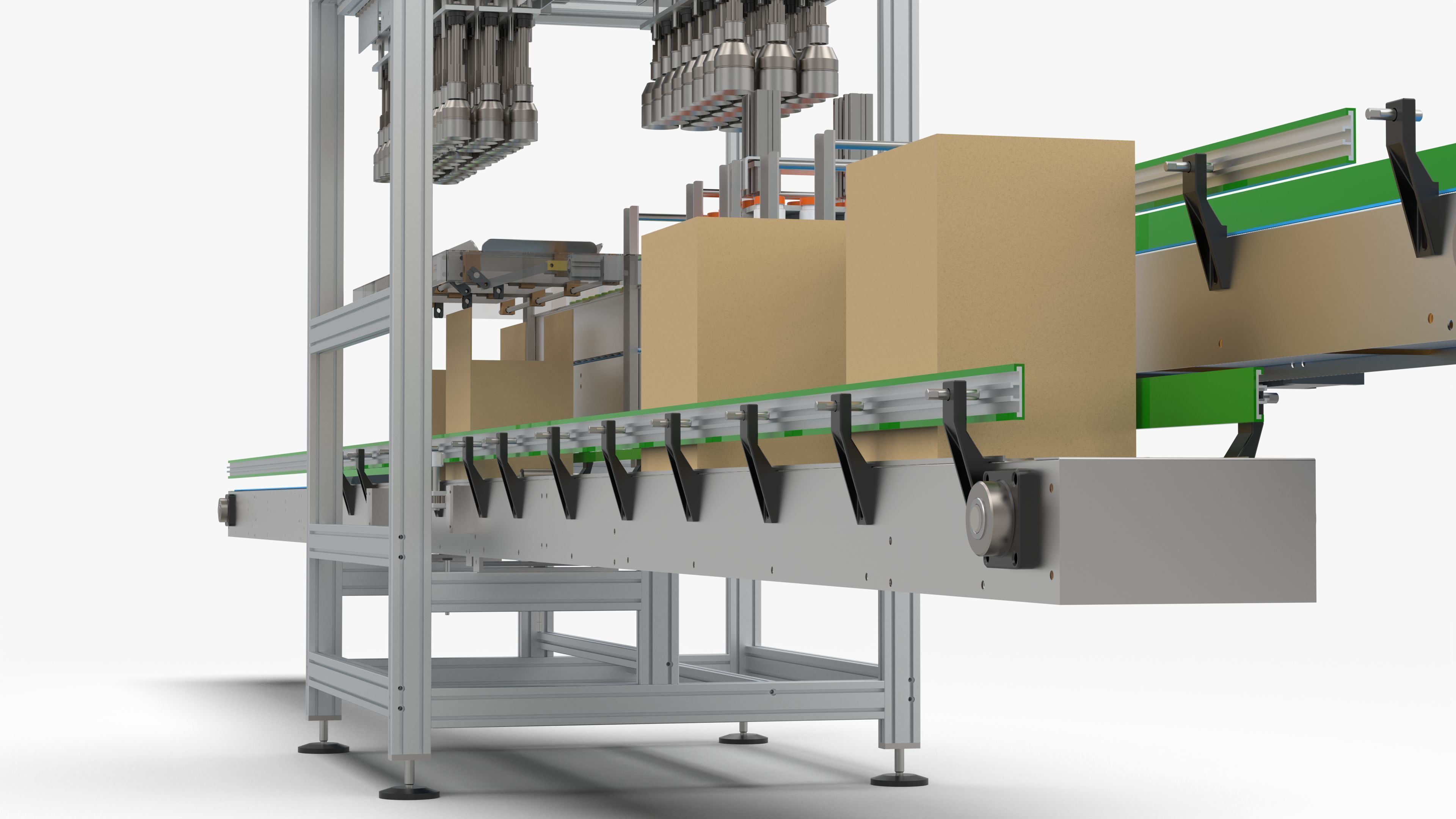 Fully Automatic Box Packing Machine 3D model_21