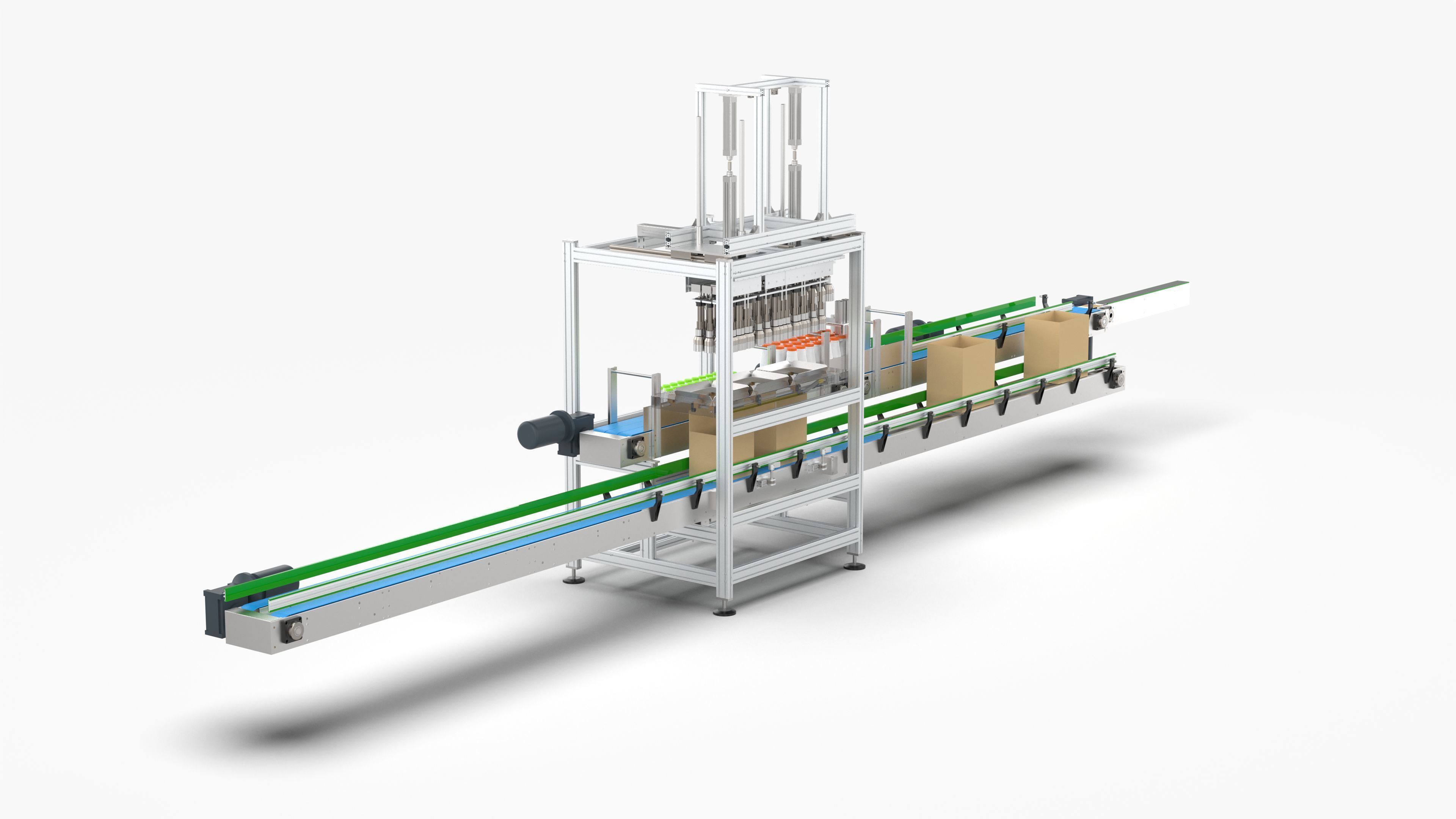 Fully Automatic Box Packing Machine 3D model_1