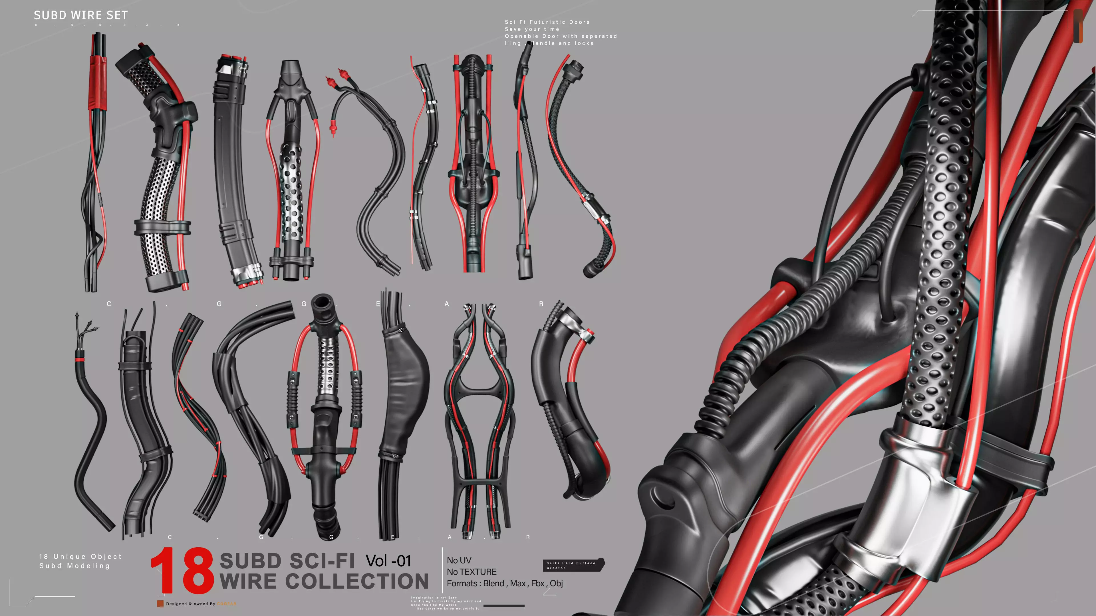 Subd Cables and Wires VOl-01 3D model_0