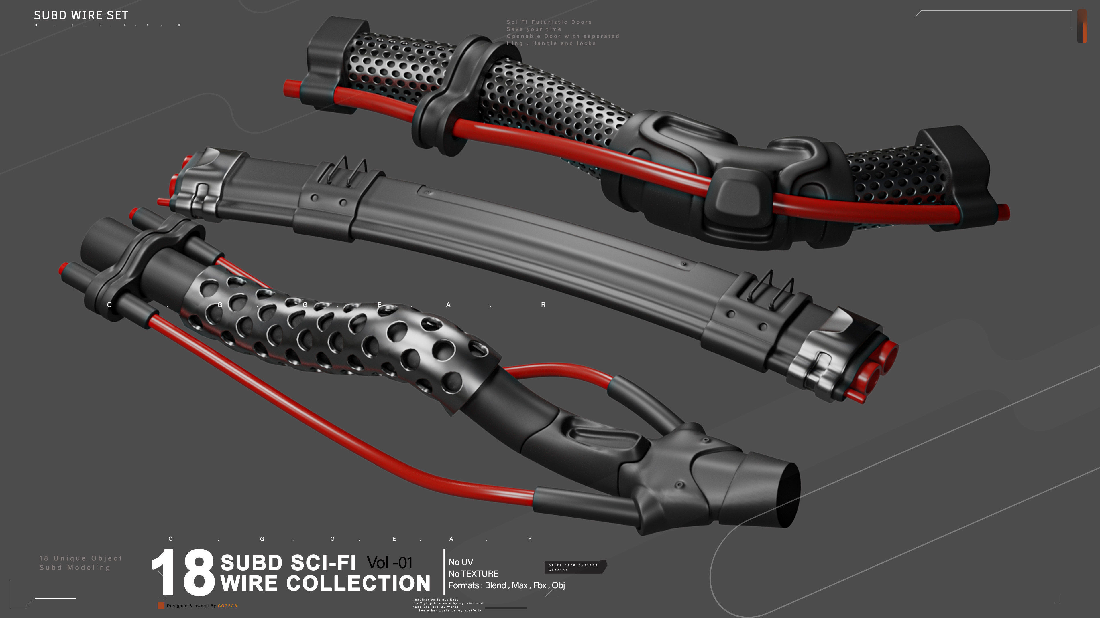 Subd Cables and Wires VOl-01 3D model_1