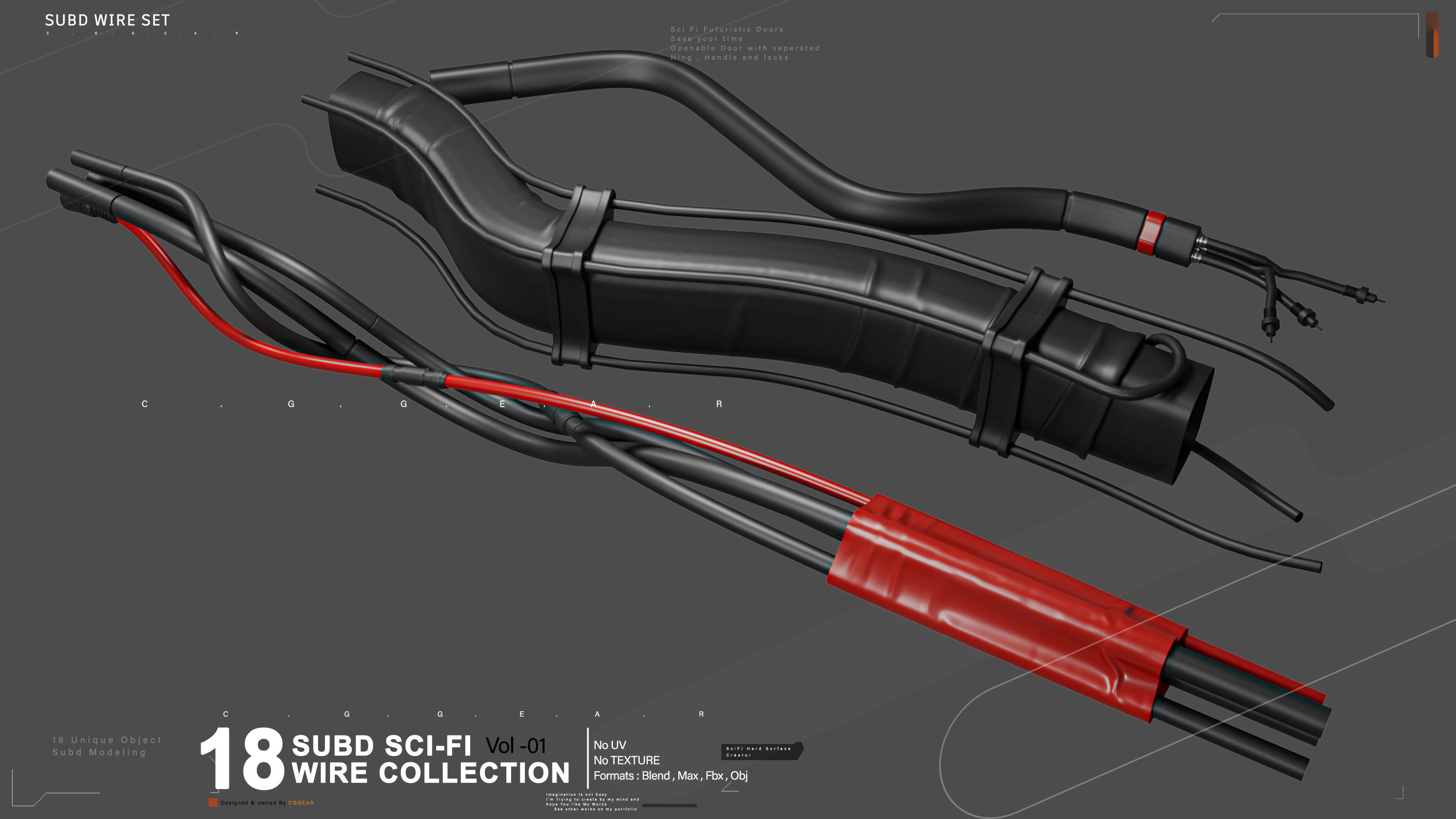 Subd Cables and Wires VOl-01 3D model_6