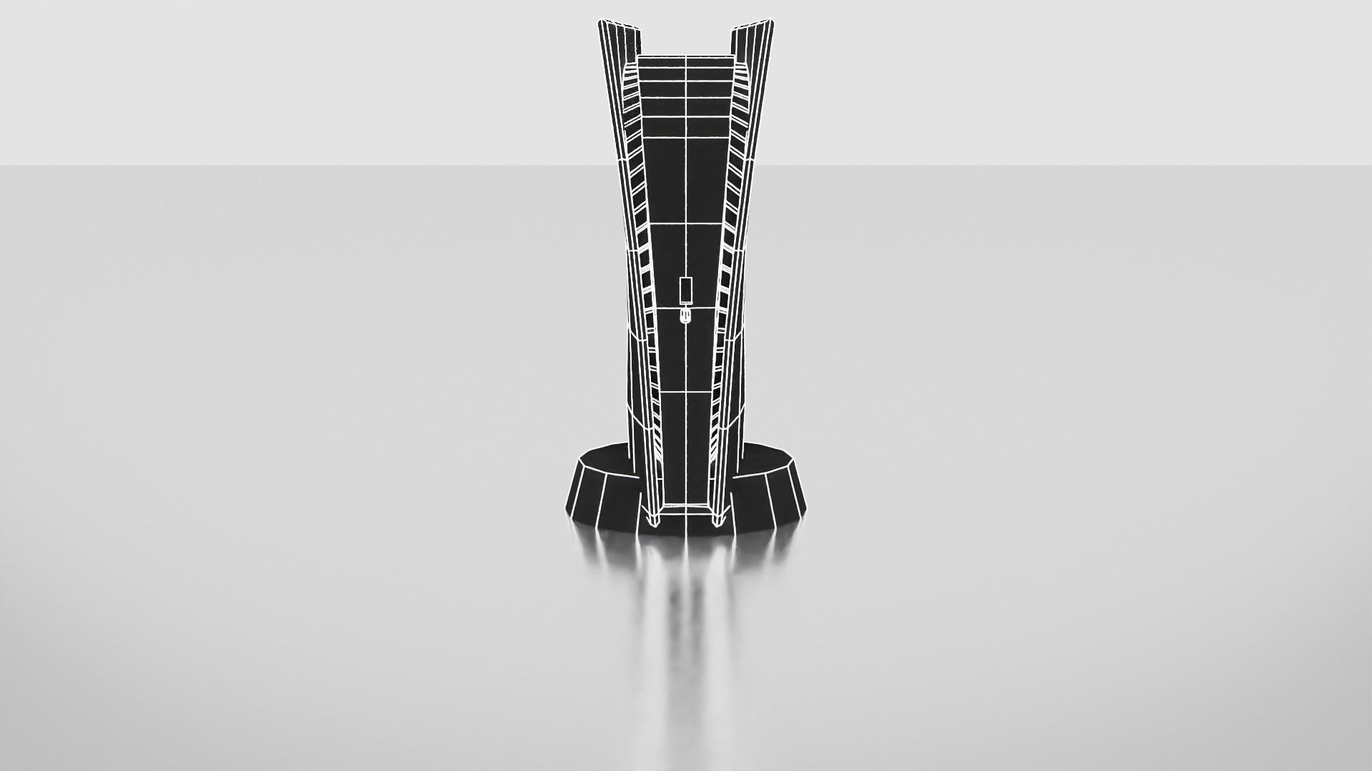 Low poly 3d PlayStation 5 model Low-poly 3D model_2