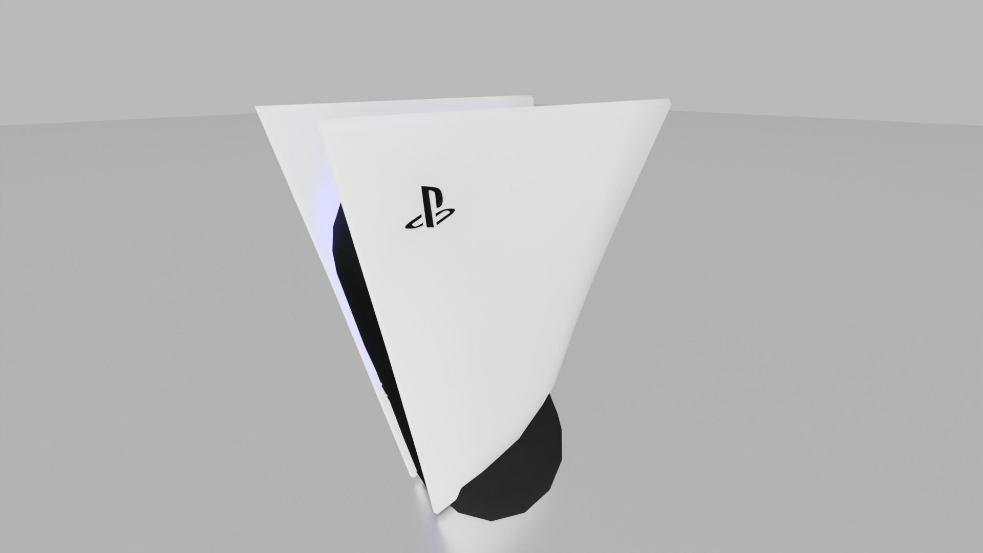 Low poly 3d PlayStation 5 model Low-poly 3D model_3
