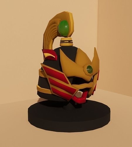 POWER RANGER THUNDER MEGAZORD HELMET 3D model