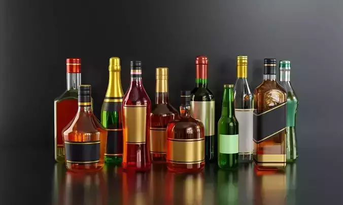 Set of various bottles 2