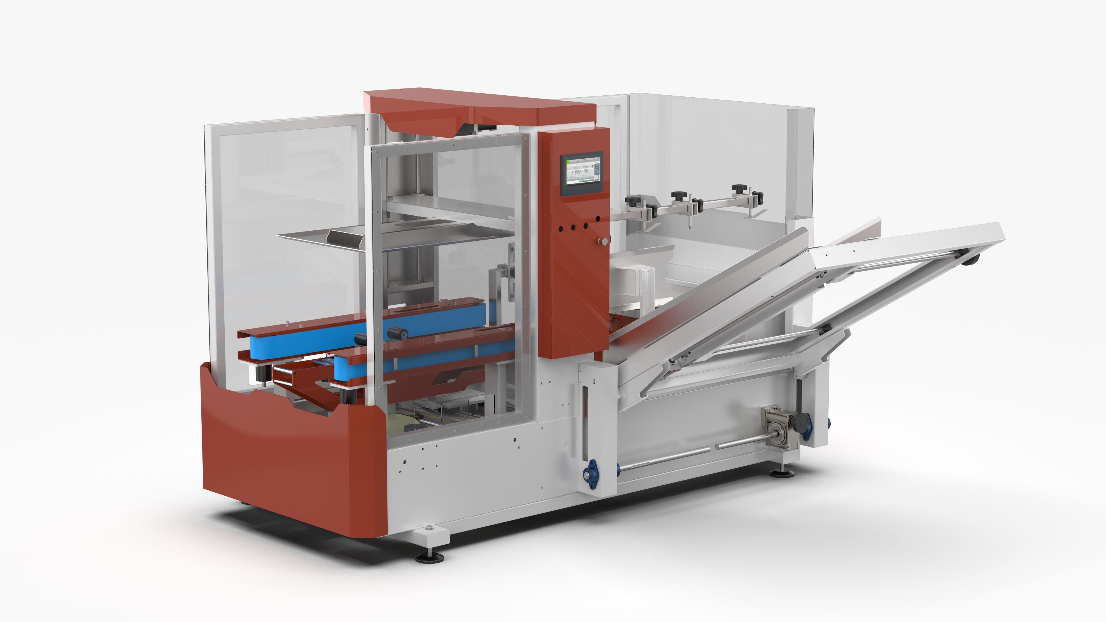 Fully Automatic Box Unpacking Machine 3D model_1
