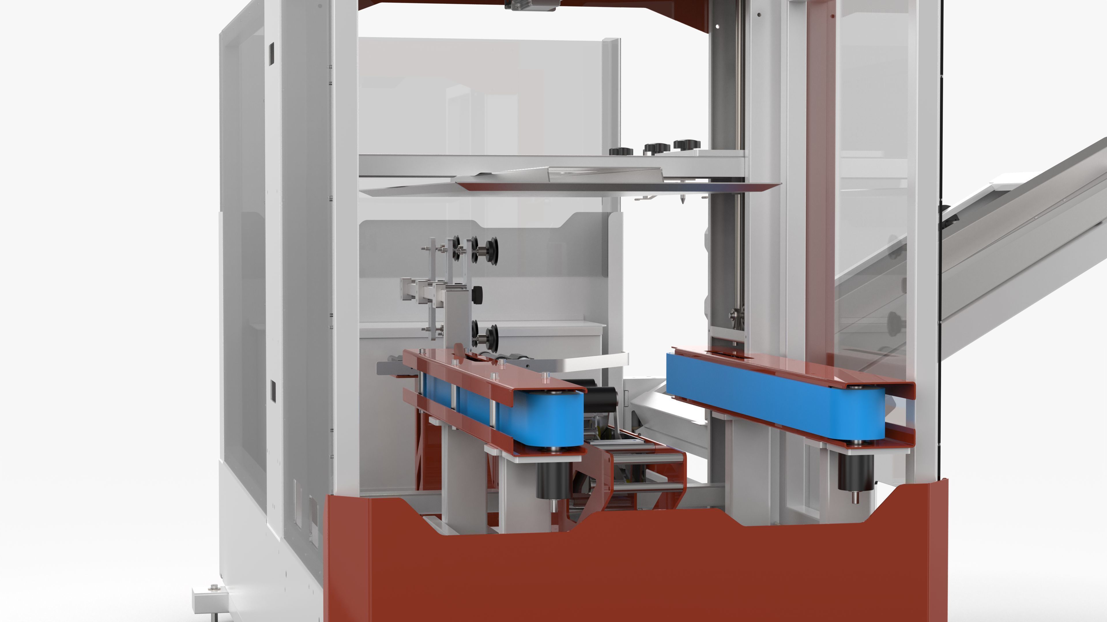 Fully Automatic Box Unpacking Machine 3D model_14
