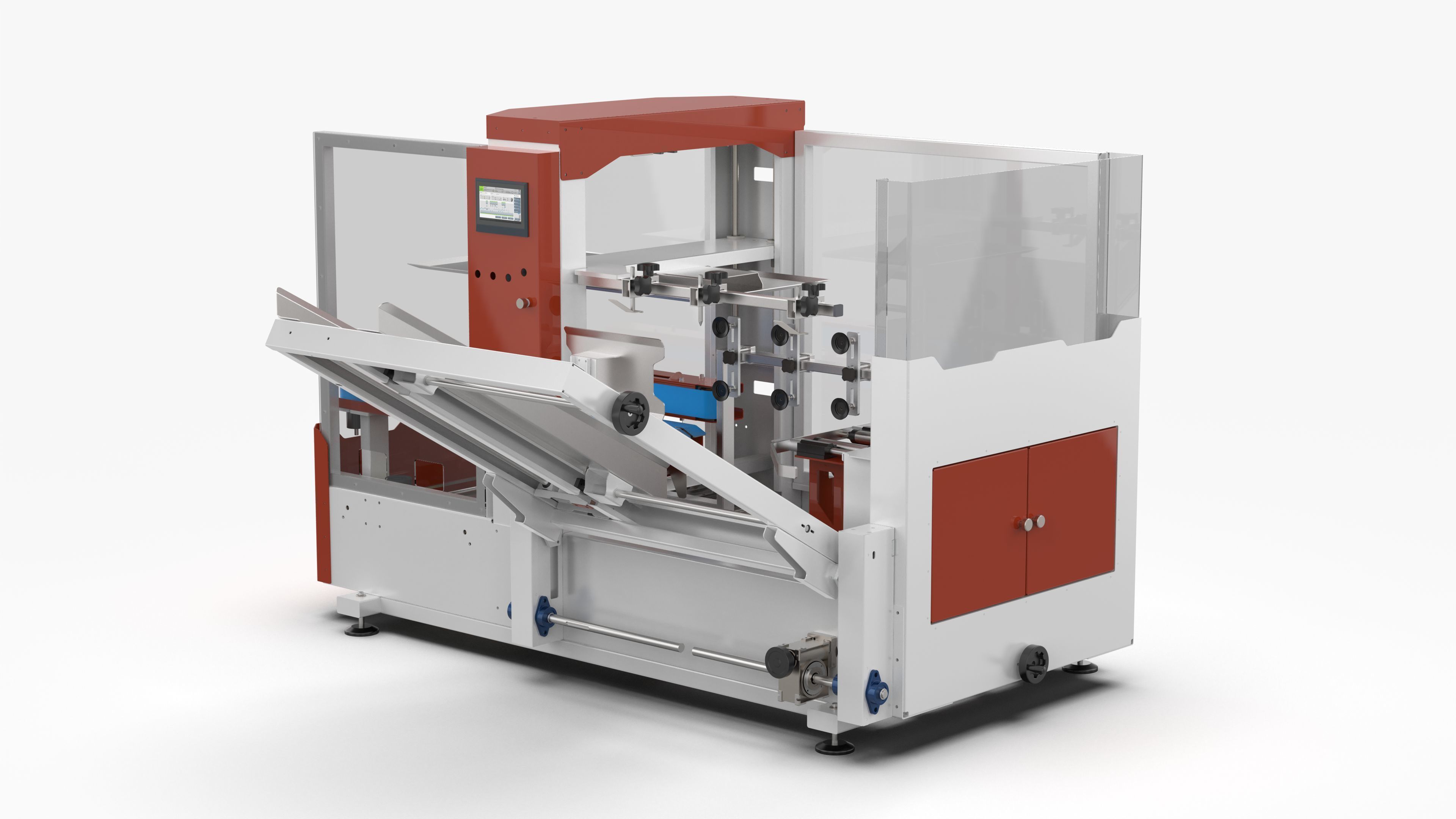 Fully Automatic Box Unpacking Machine 3D model_4