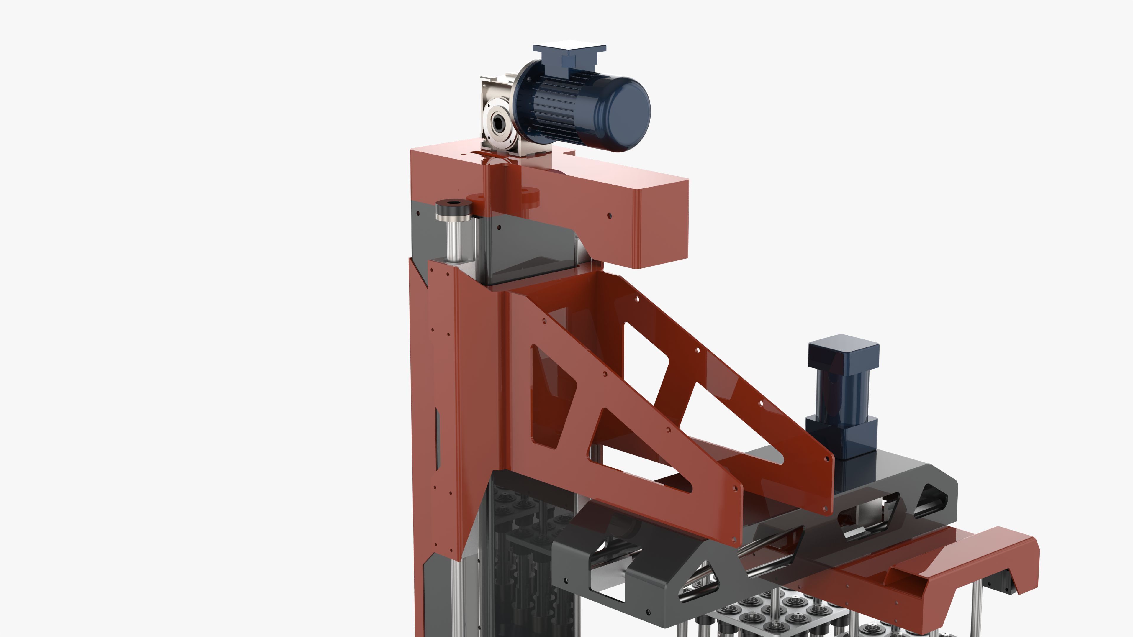 Classic Single Column Case Packer 3D model_9