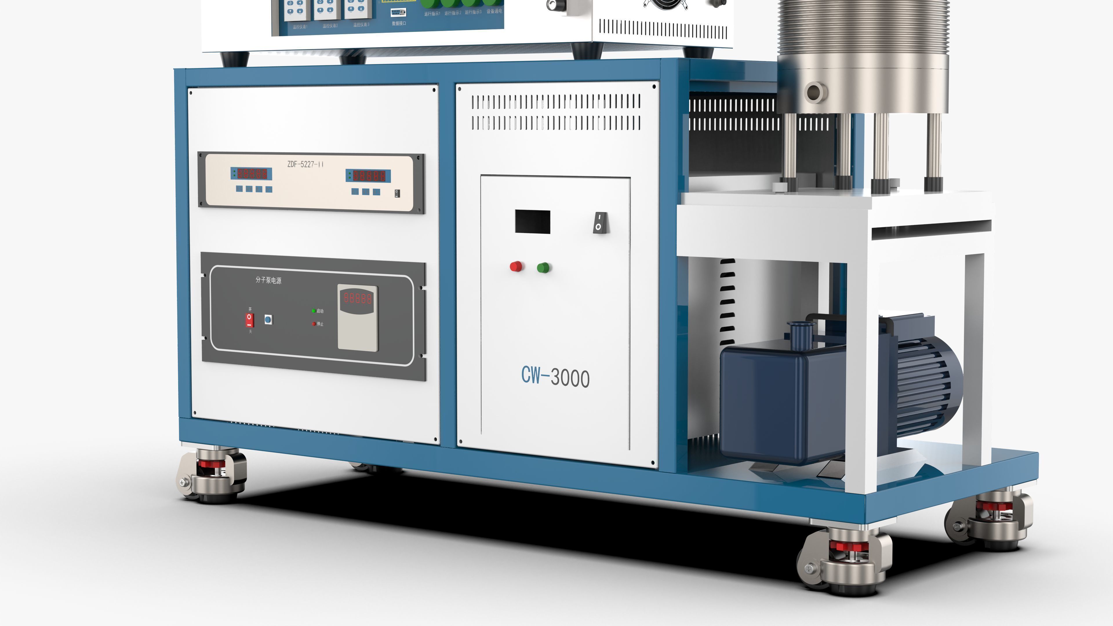 High Vacuum Tube Furnace 3D model_12