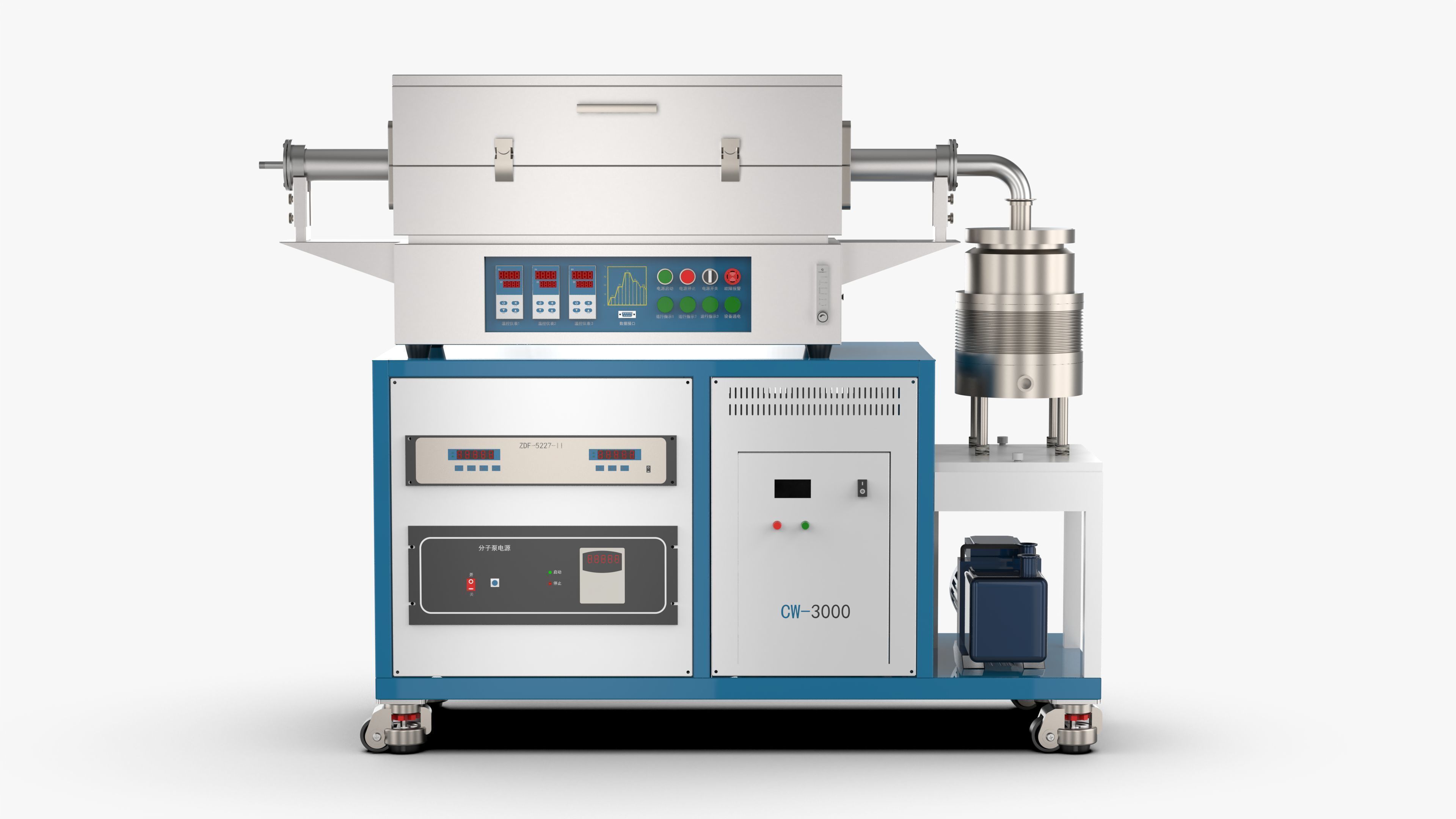 High Vacuum Tube Furnace 3D model_18