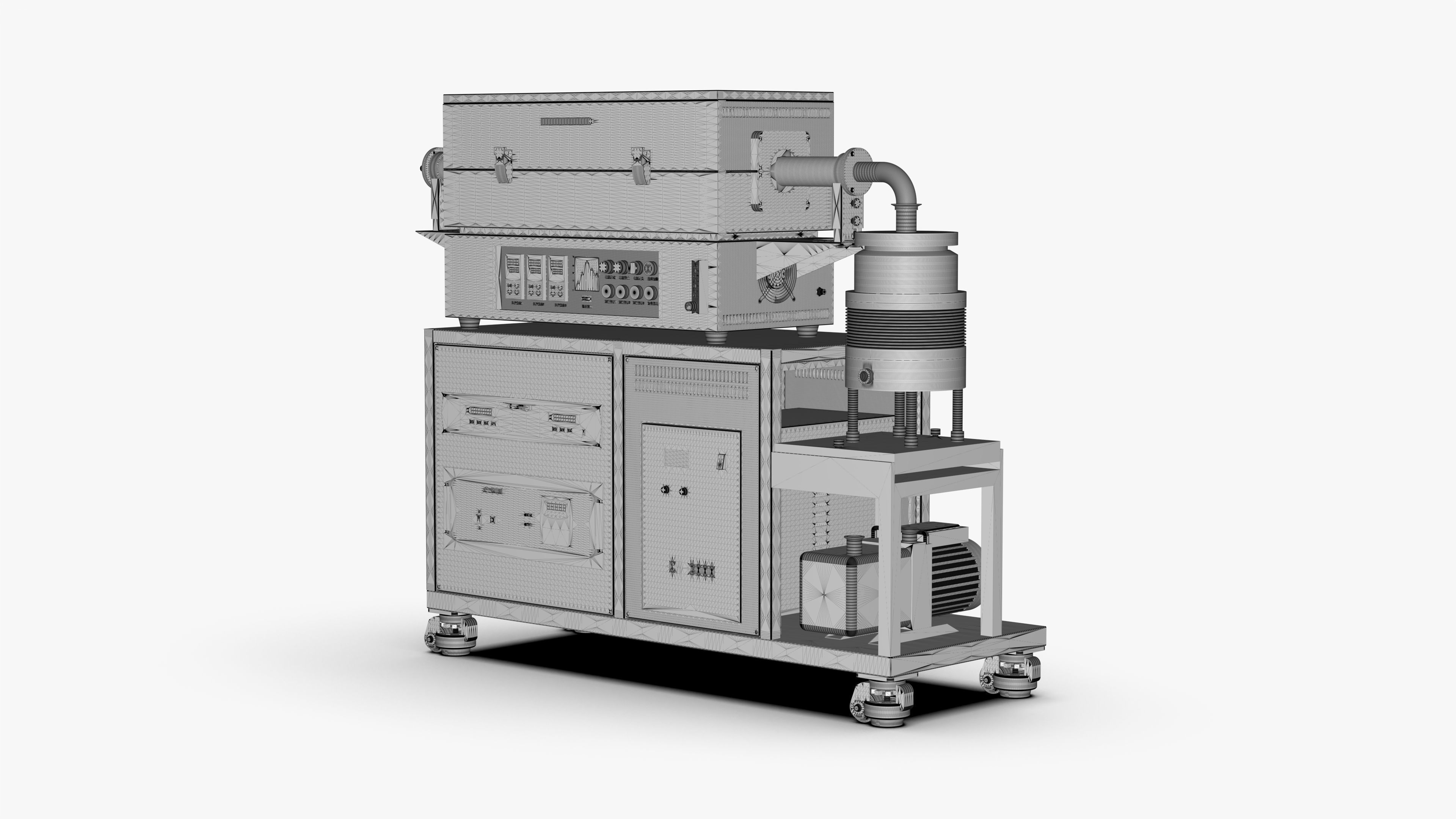 High Vacuum Tube Furnace 3D model_19