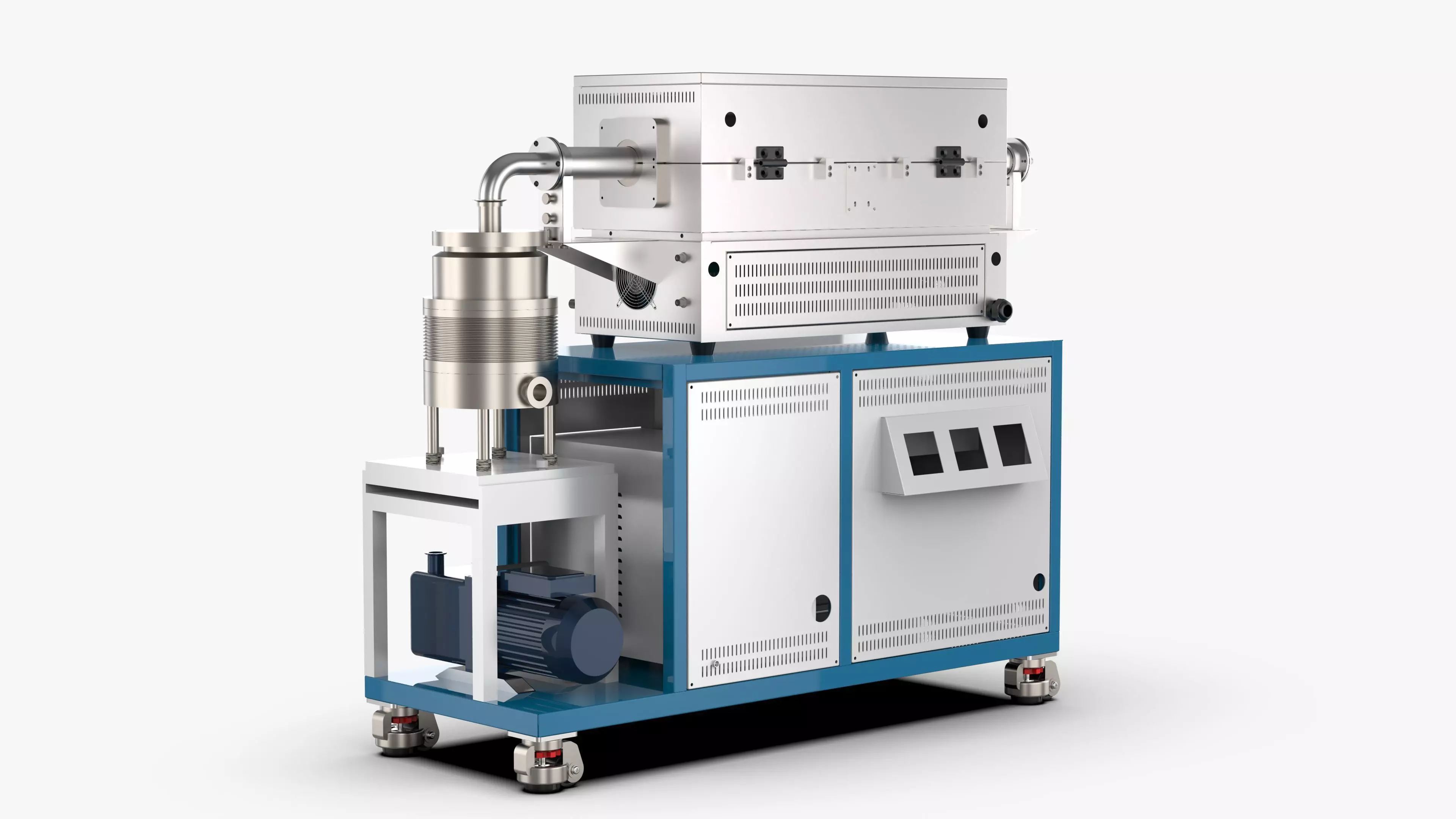 High Vacuum Tube Furnace 3D model_0