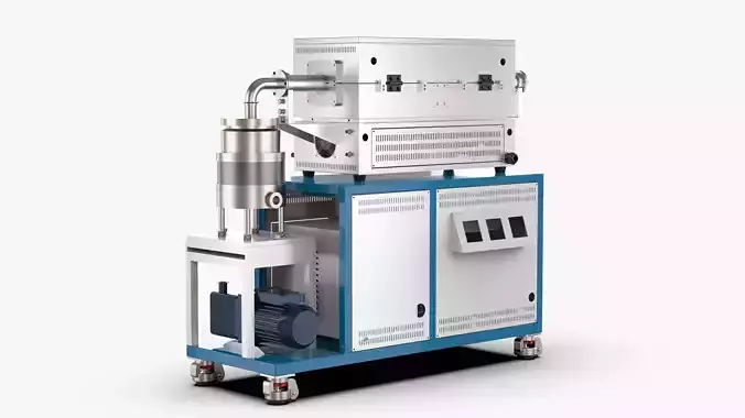 High Vacuum Tube Furnace 3D model