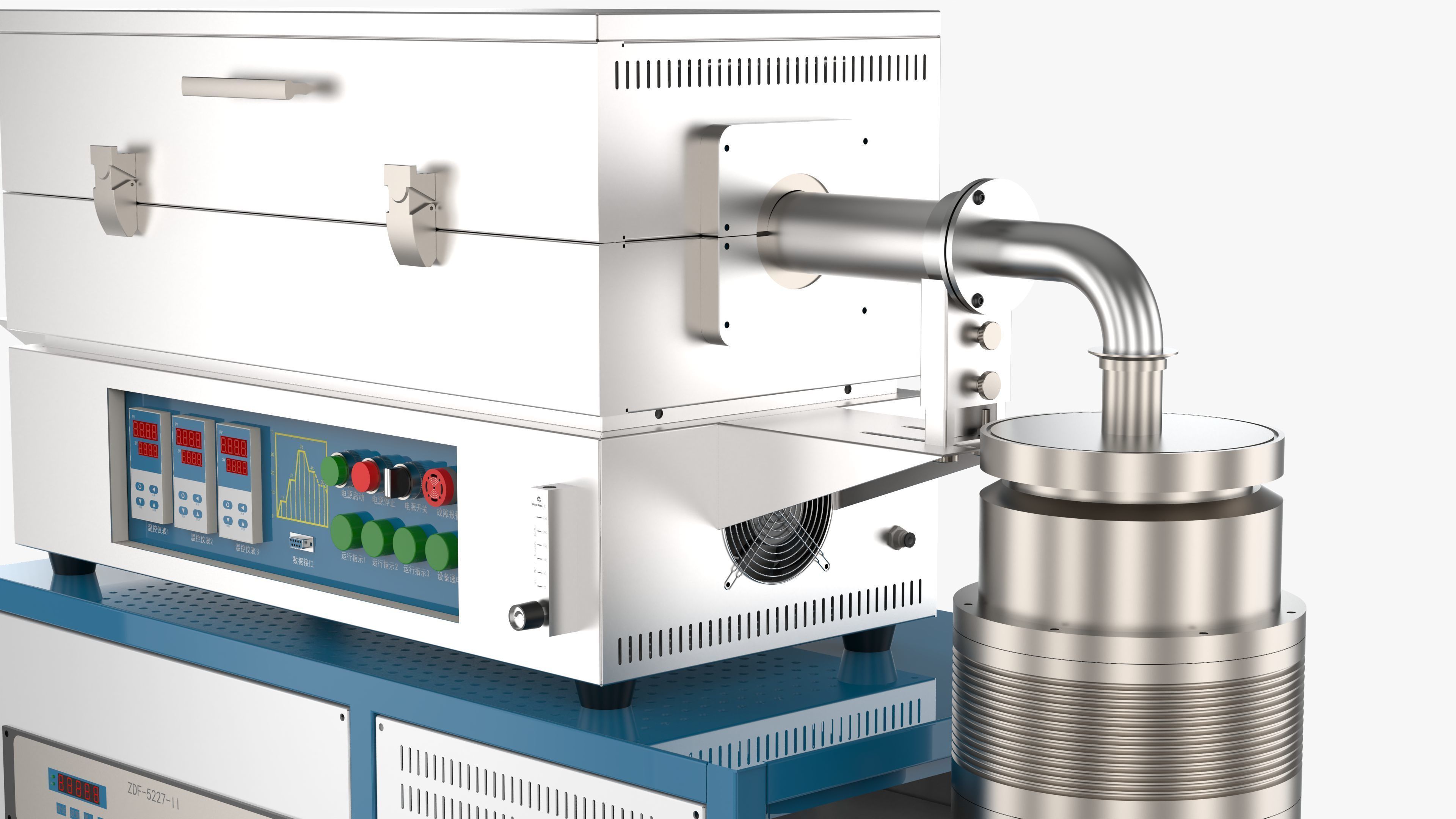 High Vacuum Tube Furnace 3D model_13