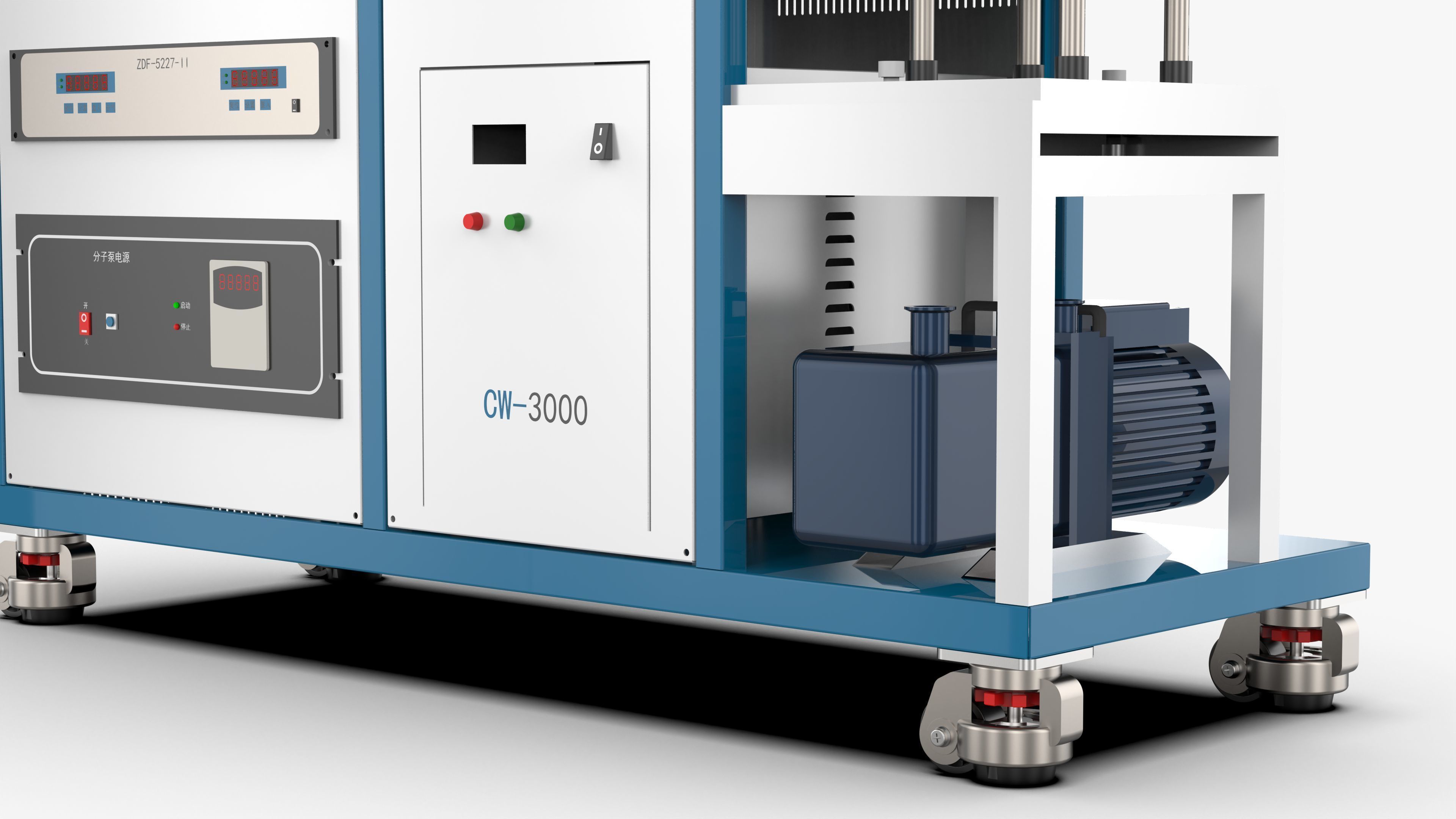 High Vacuum Tube Furnace 3D model_9