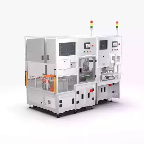 Automatic Battery Cell Welding Line 3D model Automatic Battery Cell Welding Line 3D model