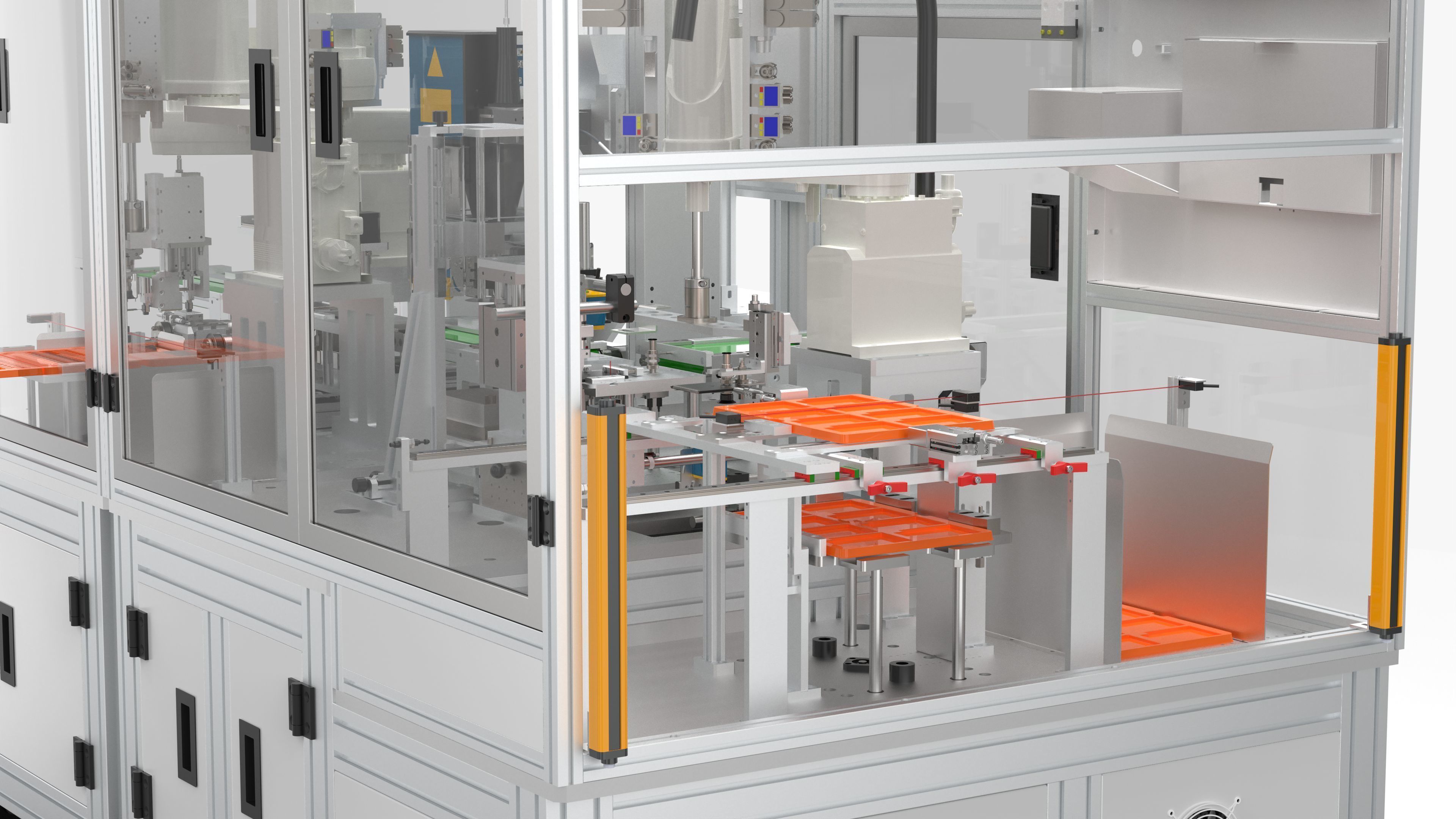 Automatic Battery Cell Welding Line 3D model_10