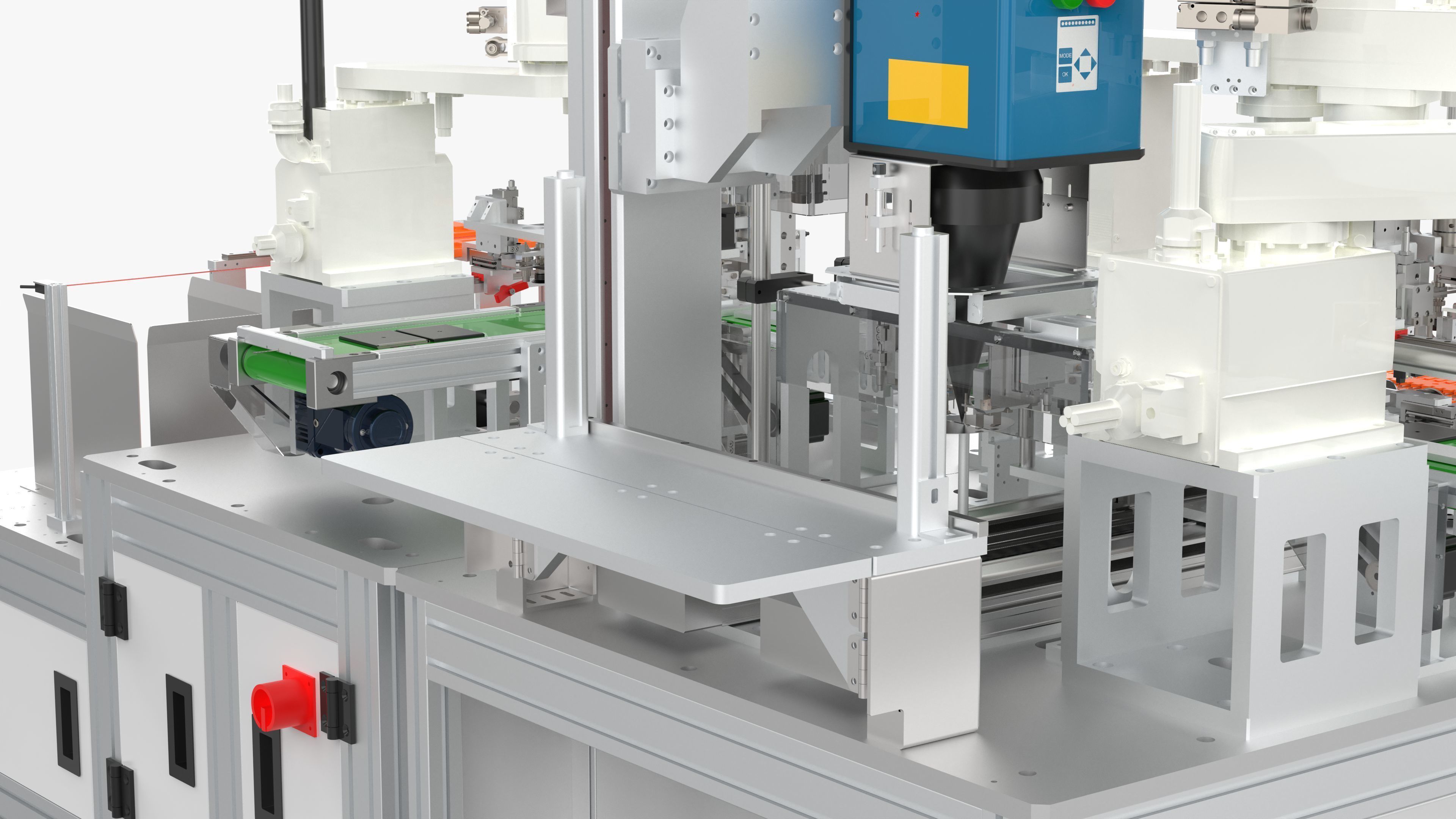 Automatic Battery Cell Welding Line 3D model_28