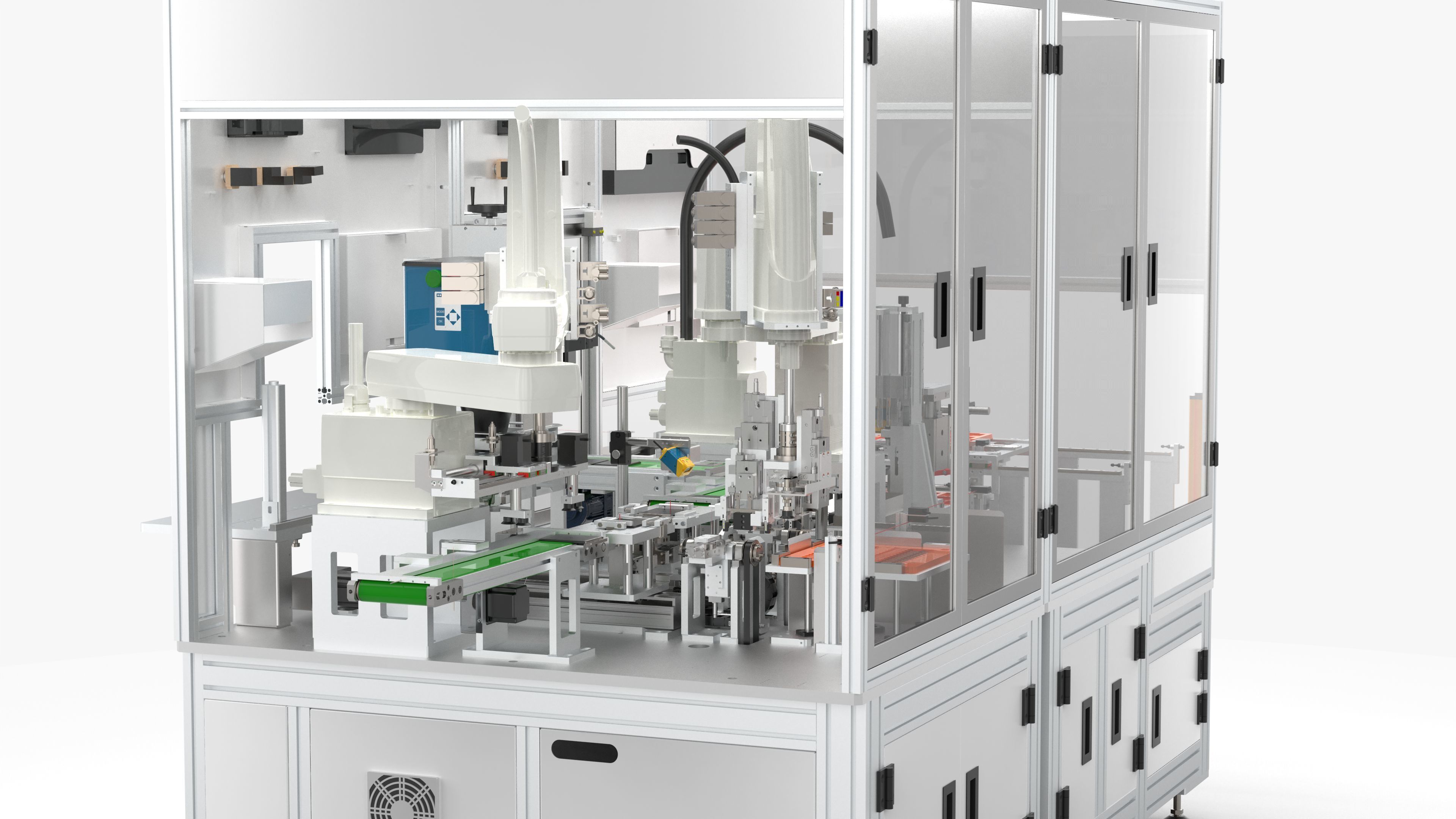 Automatic Battery Cell Welding Line 3D model_12