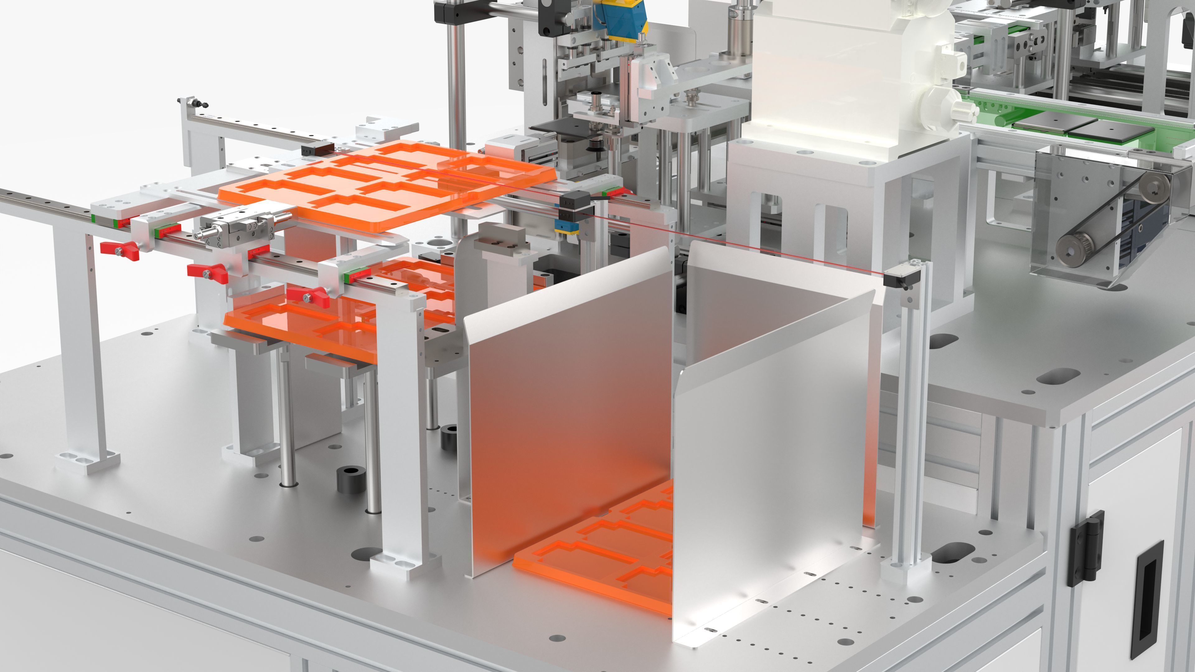 Automatic Battery Cell Welding Line 3D model_21