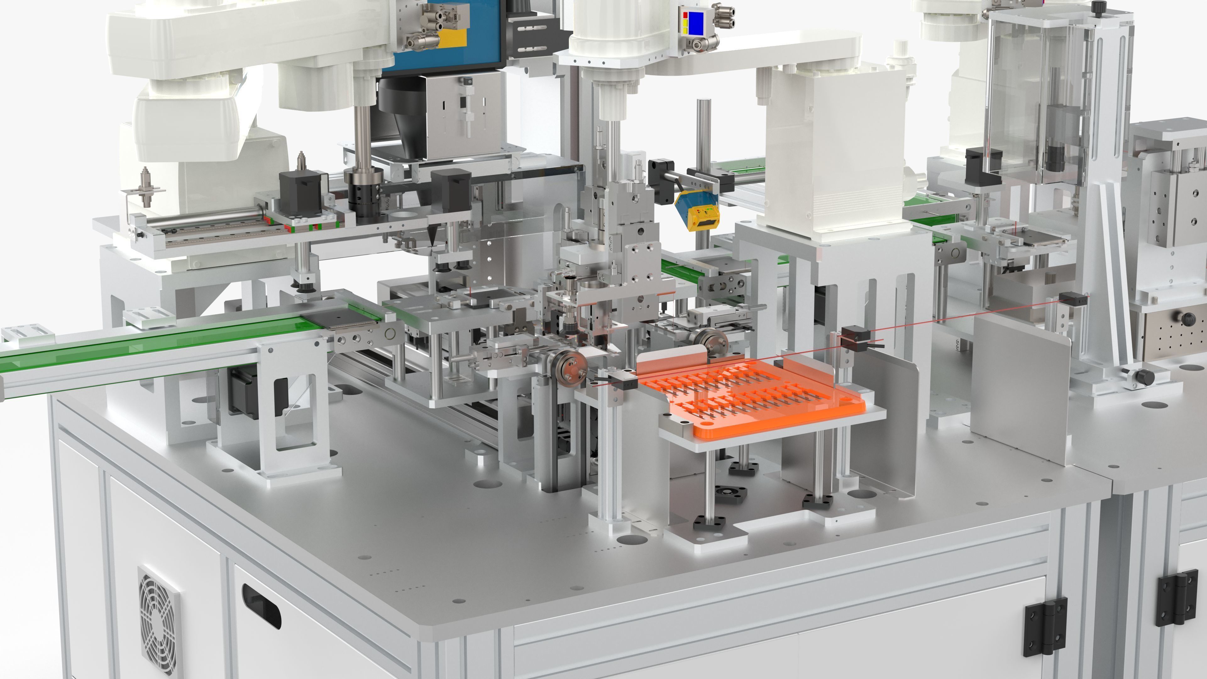 Automatic Battery Cell Welding Line 3D model_26