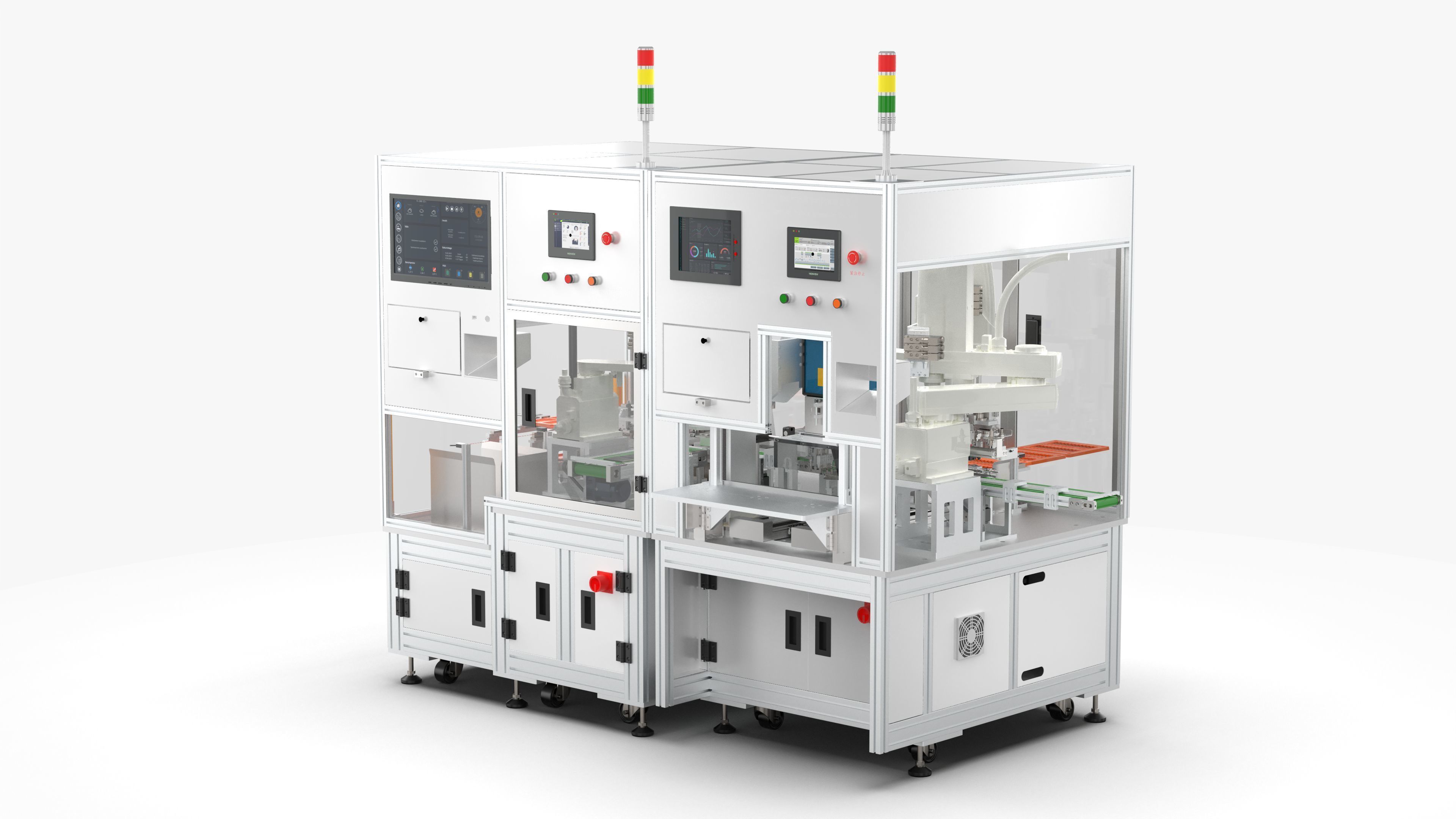 Automatic Battery Cell Welding Line 3D model_4