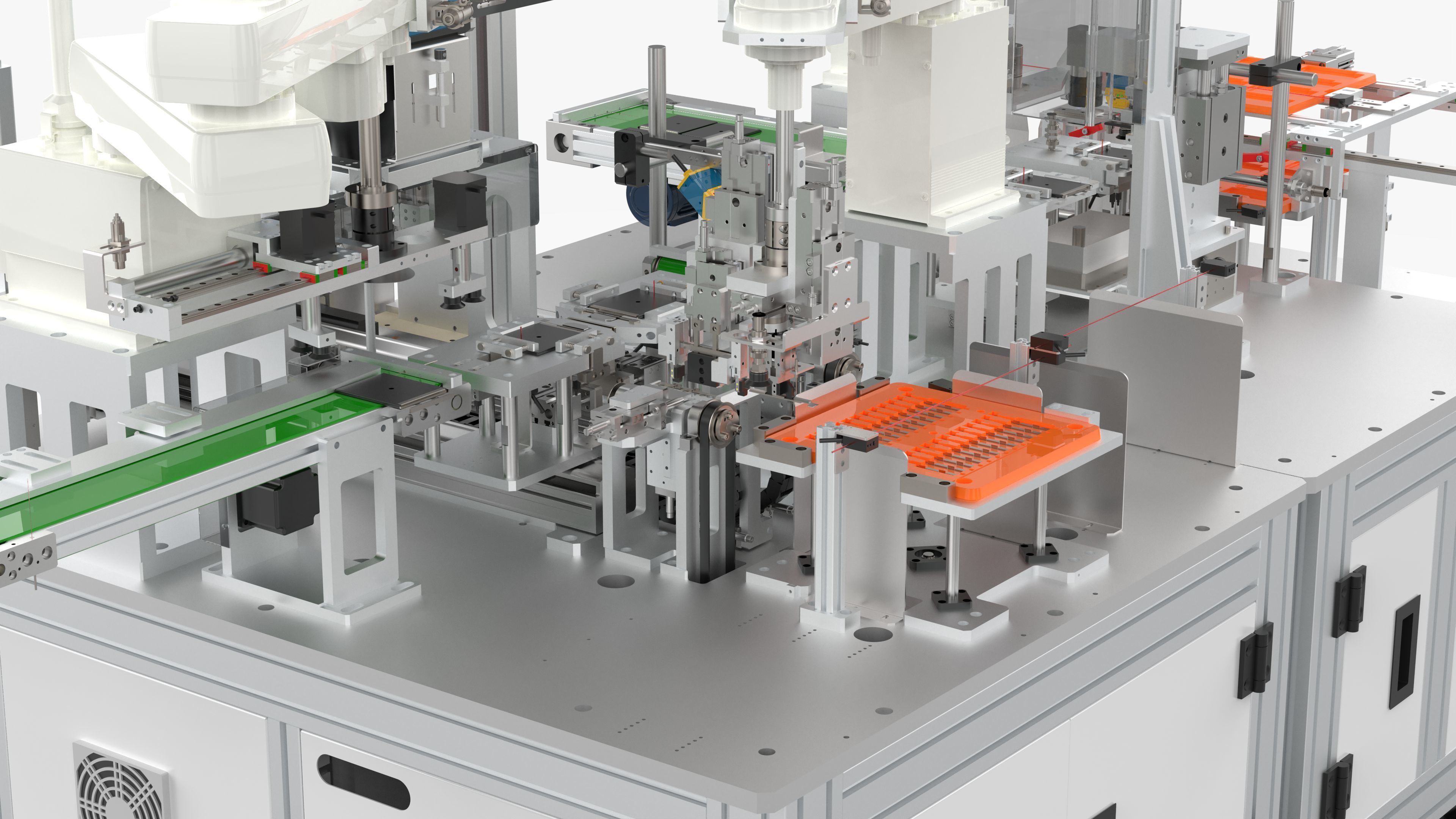 Automatic Battery Cell Welding Line 3D model_23