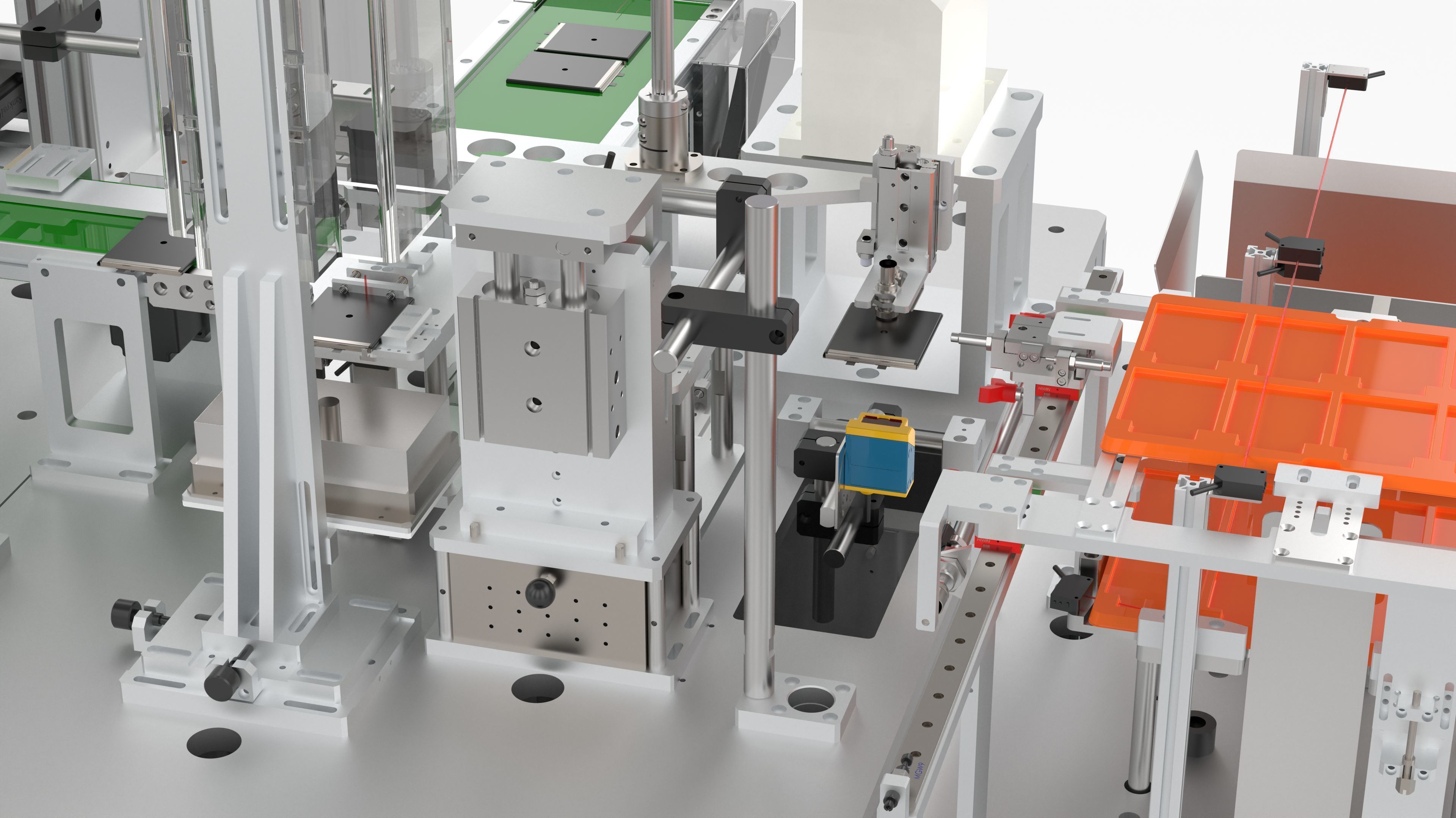 Automatic Battery Cell Welding Line 3D model_30