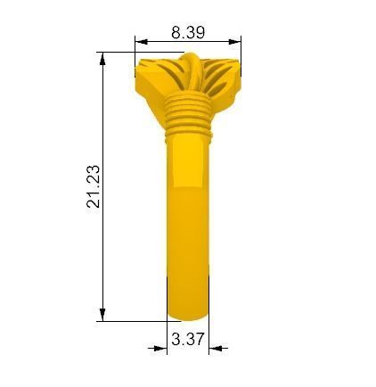 Anillo De Hoja leaf ring SM 3D print model_3