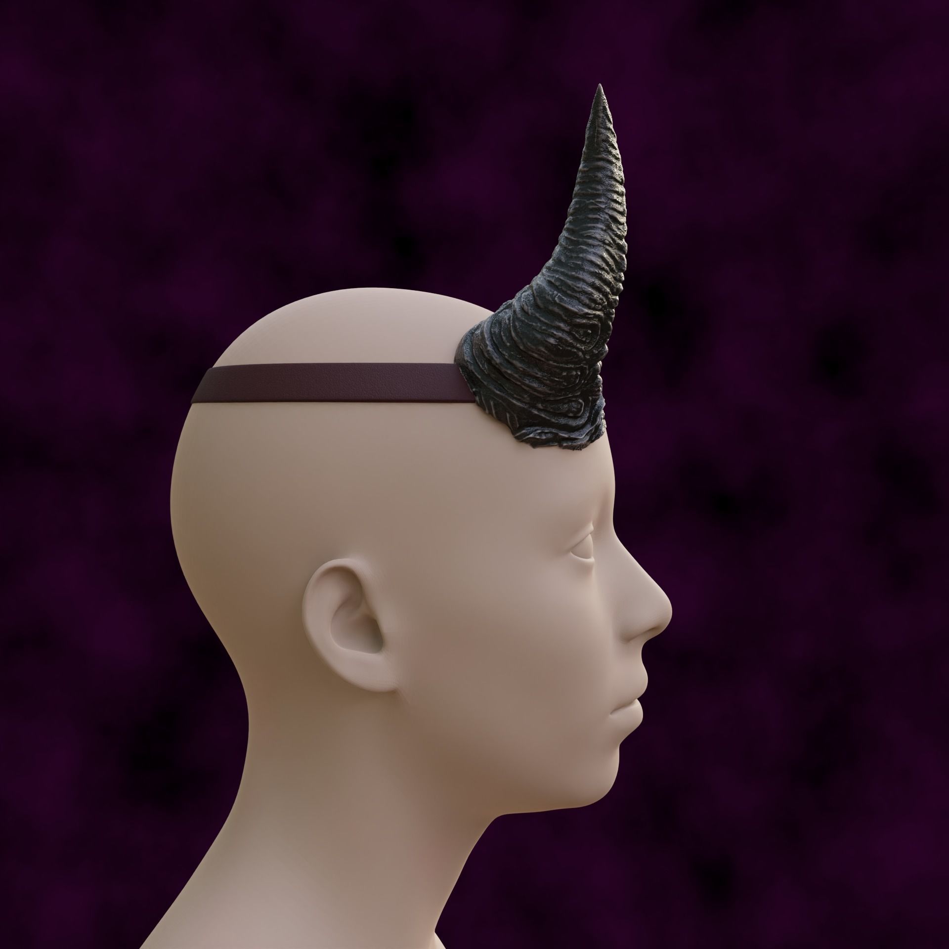 Fantasy Malbolge Spires Horns Set Baldurs Gate 3 3D print model_2