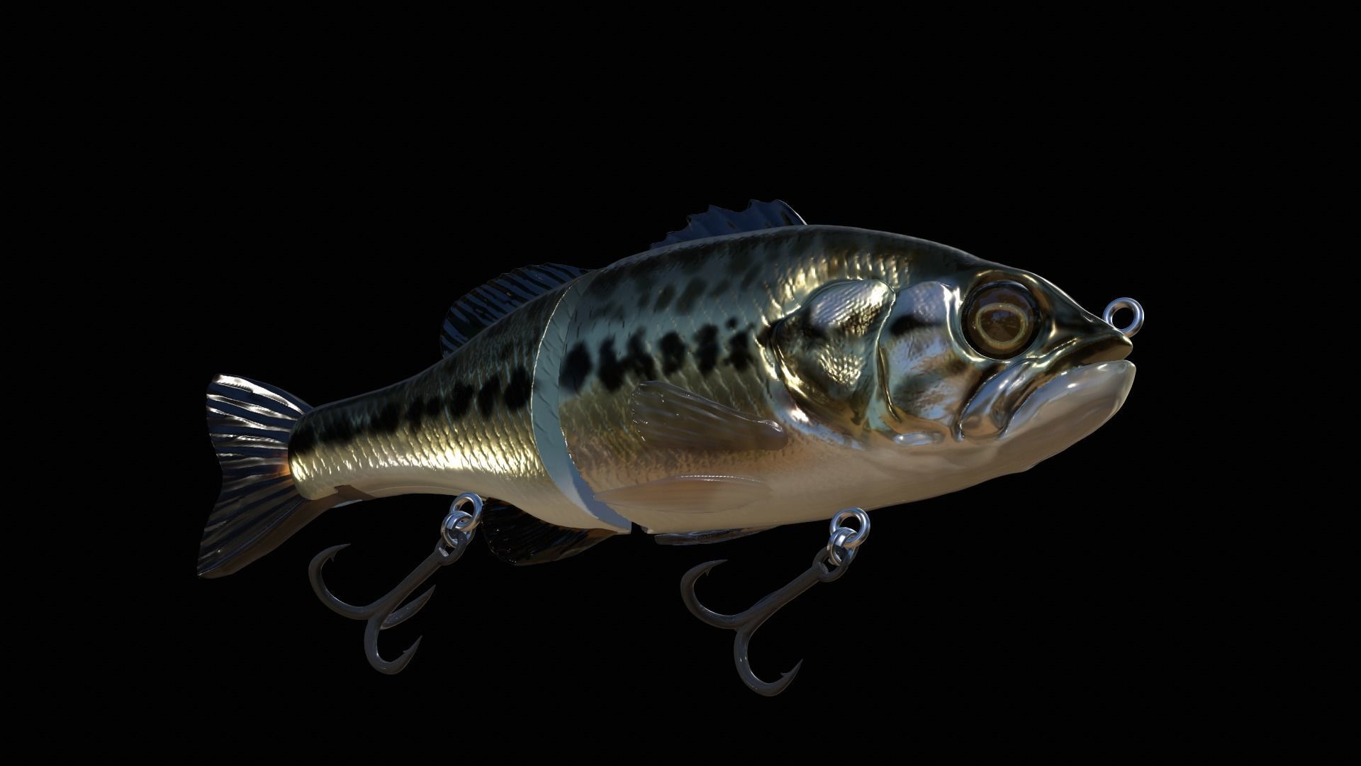 Bass swimbait 3d print  3D print model_5