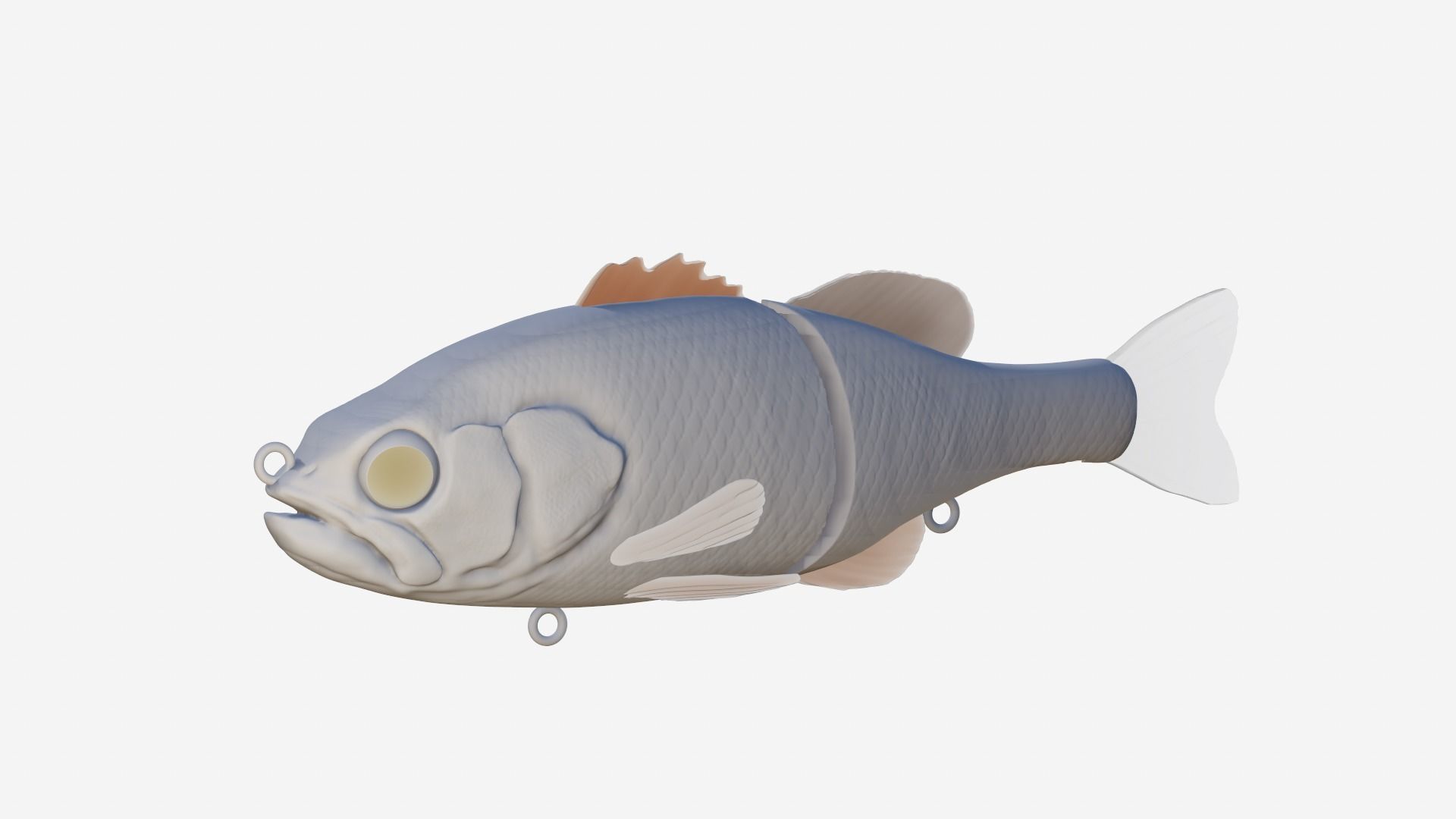 Bass swimbait 3d print  3D print model_10