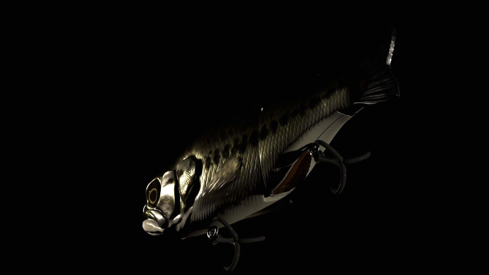 Bass swimbait 3d print  3D print model_4